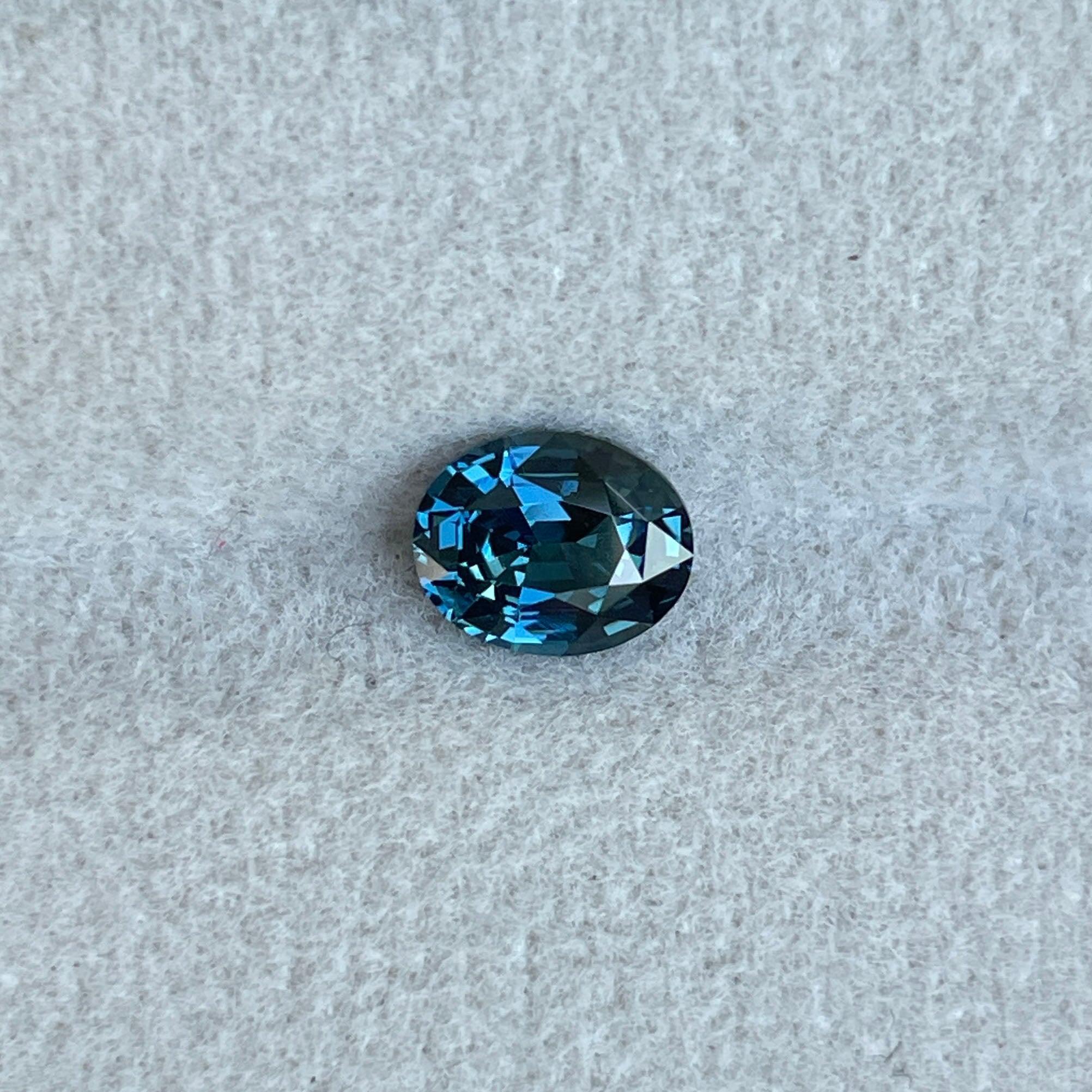 natural blue green sapphire