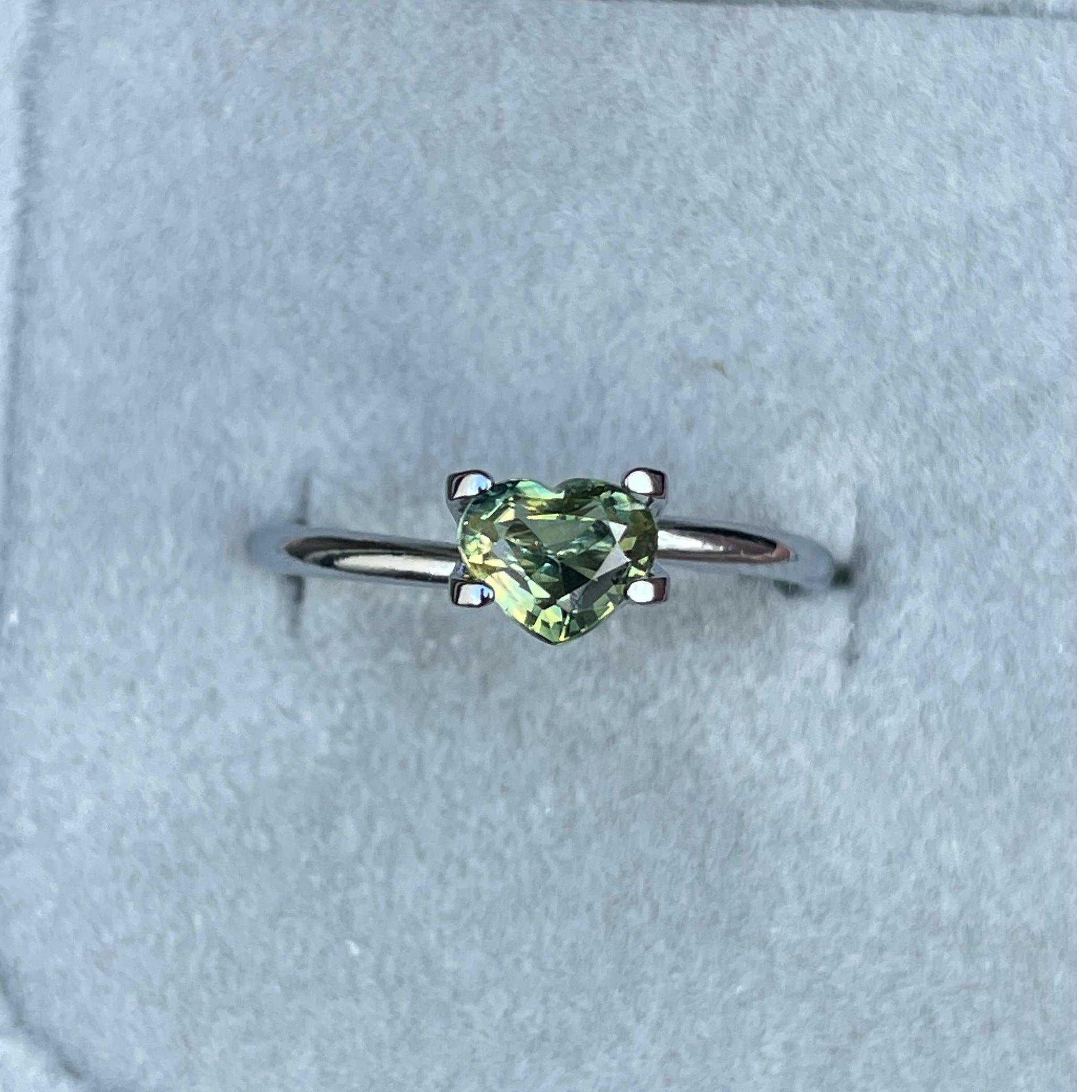 natural blue green sapphire