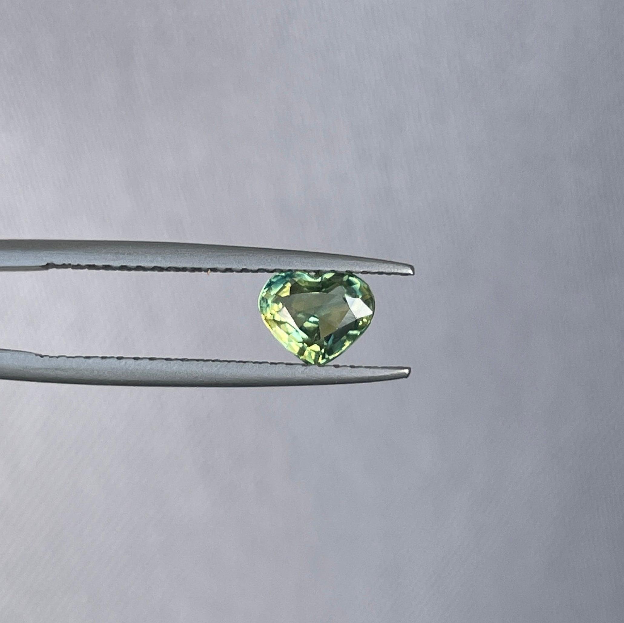 natural blue green sapphire
