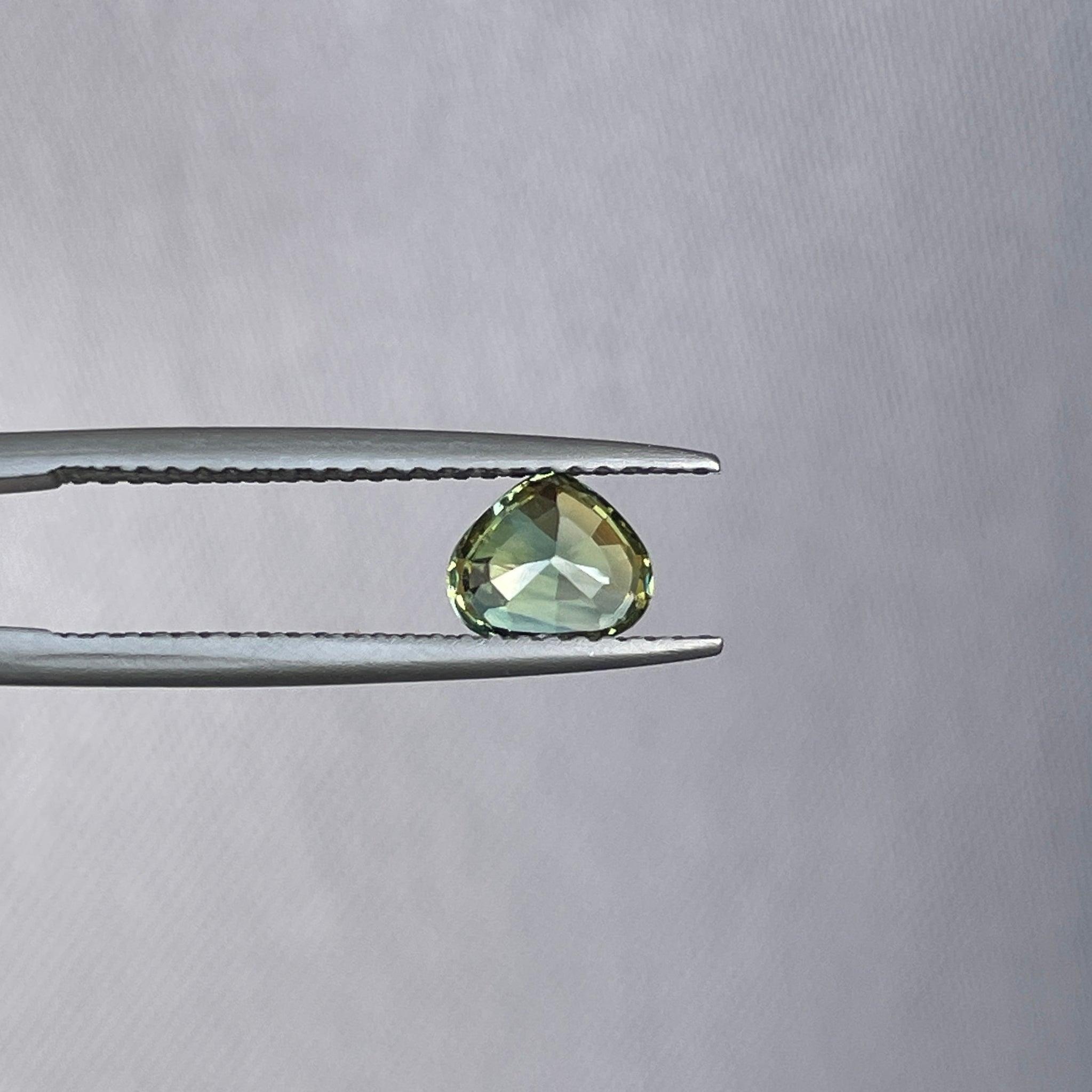 natural blue green sapphire