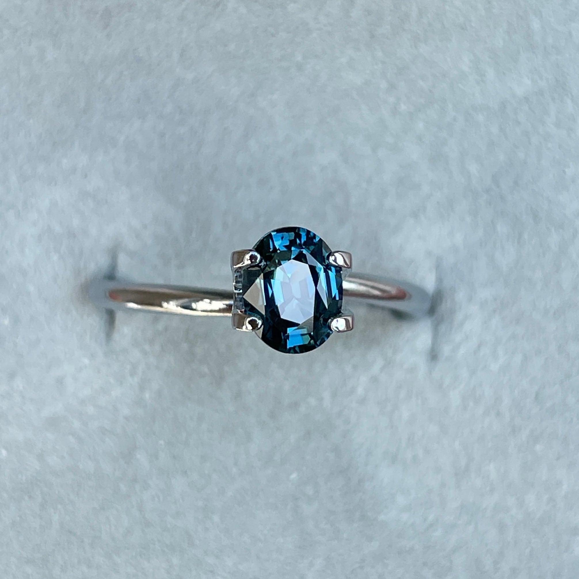 natural blue green sapphire