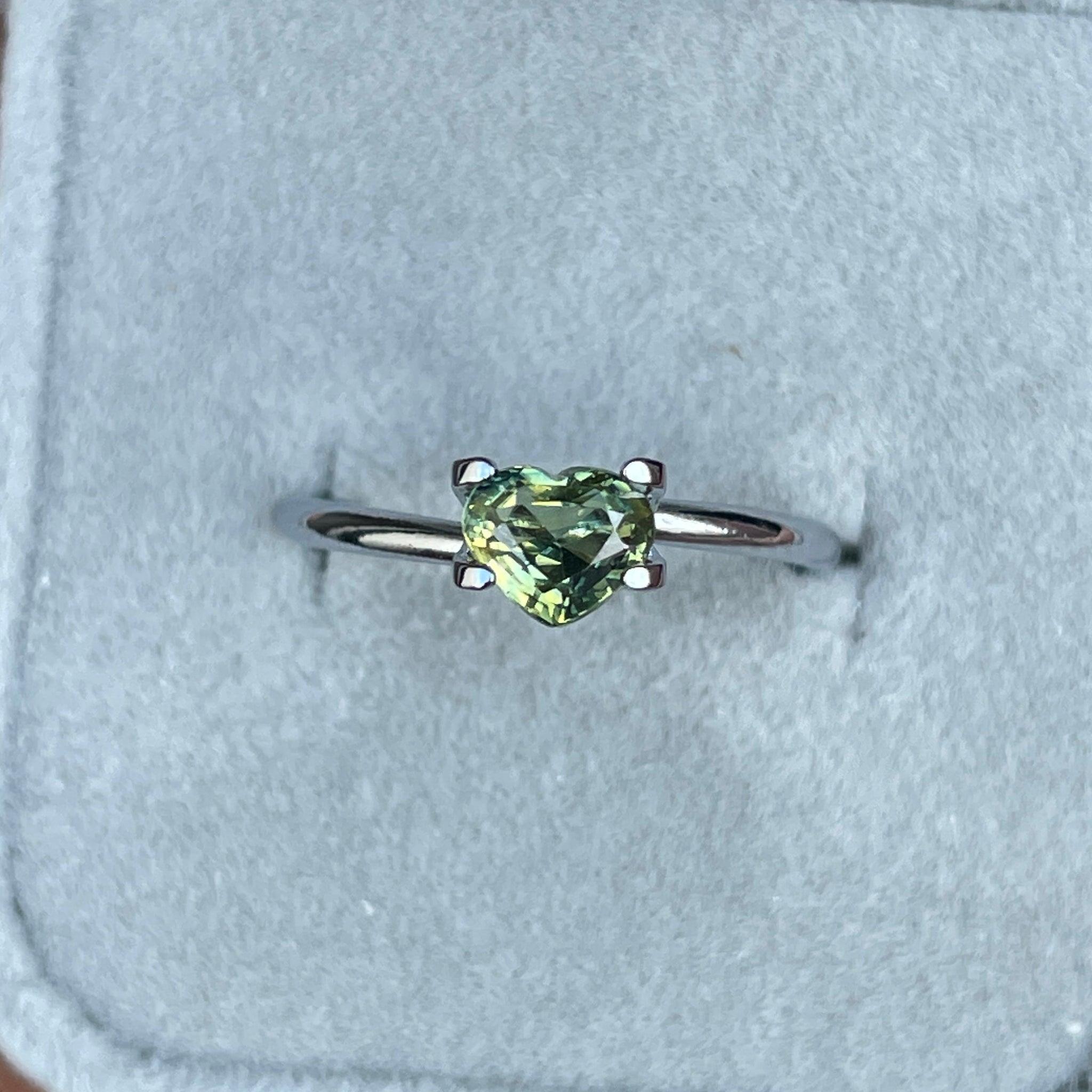 natural blue green sapphire