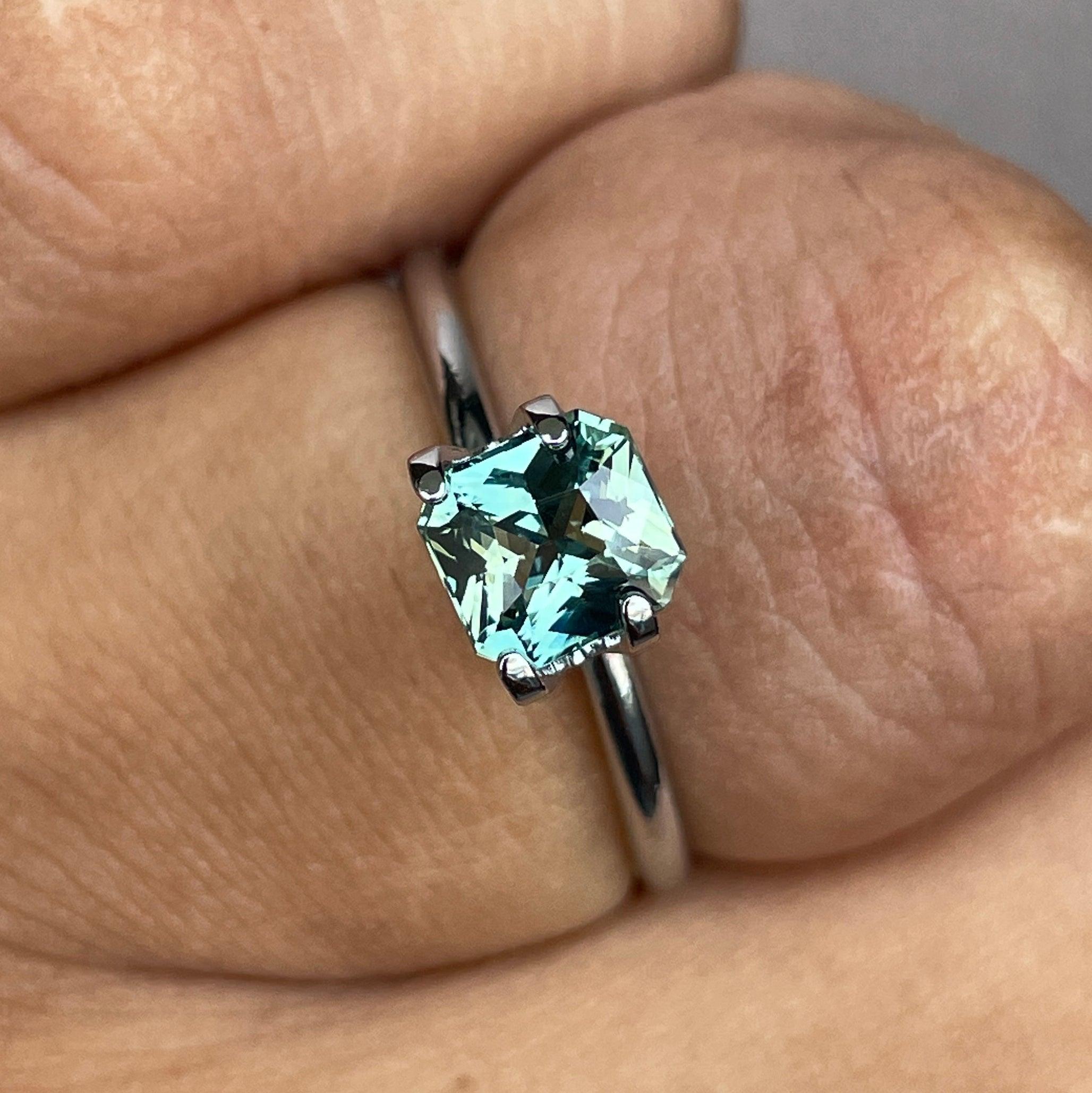 natural green sapphire gemstone