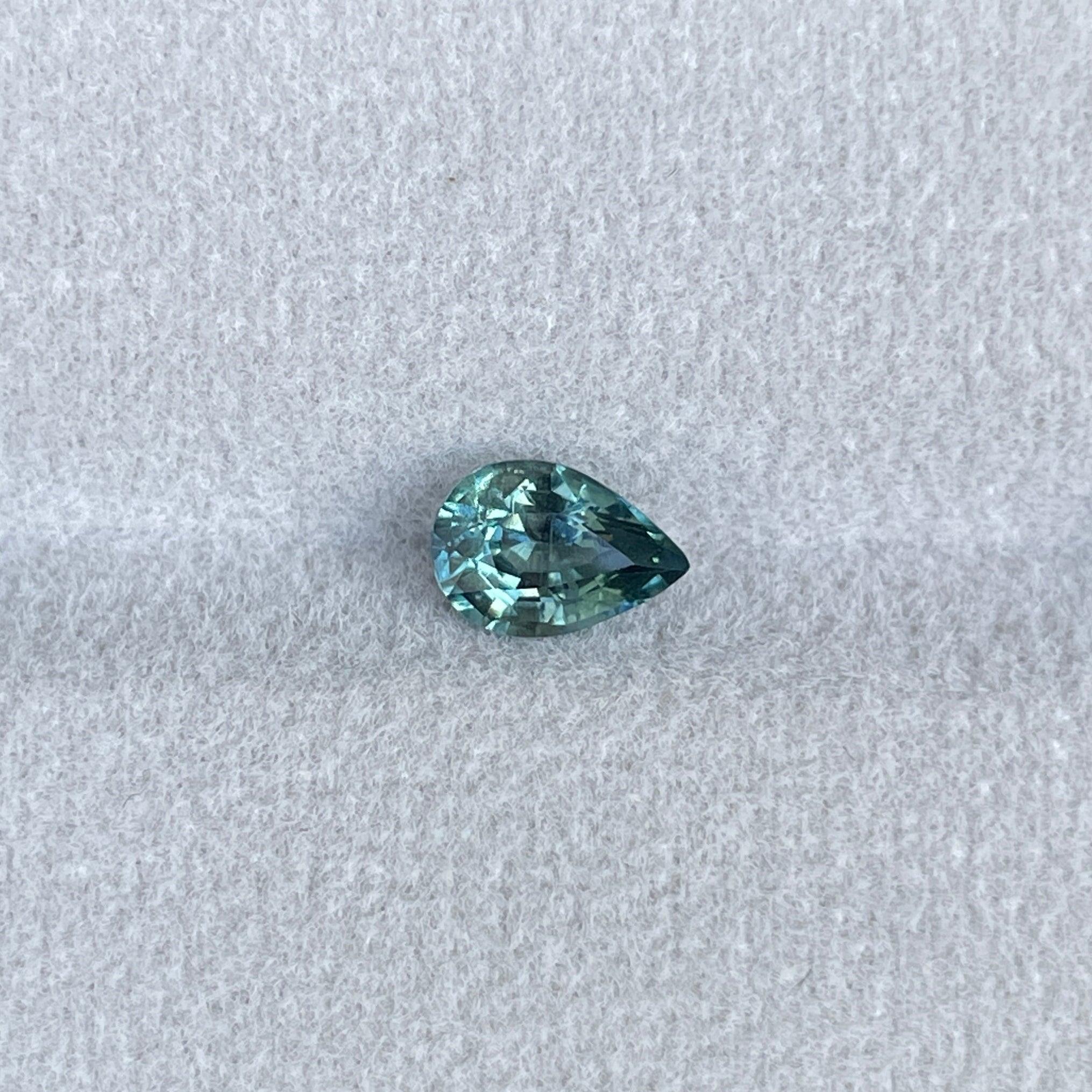 natural green sapphire gemstone