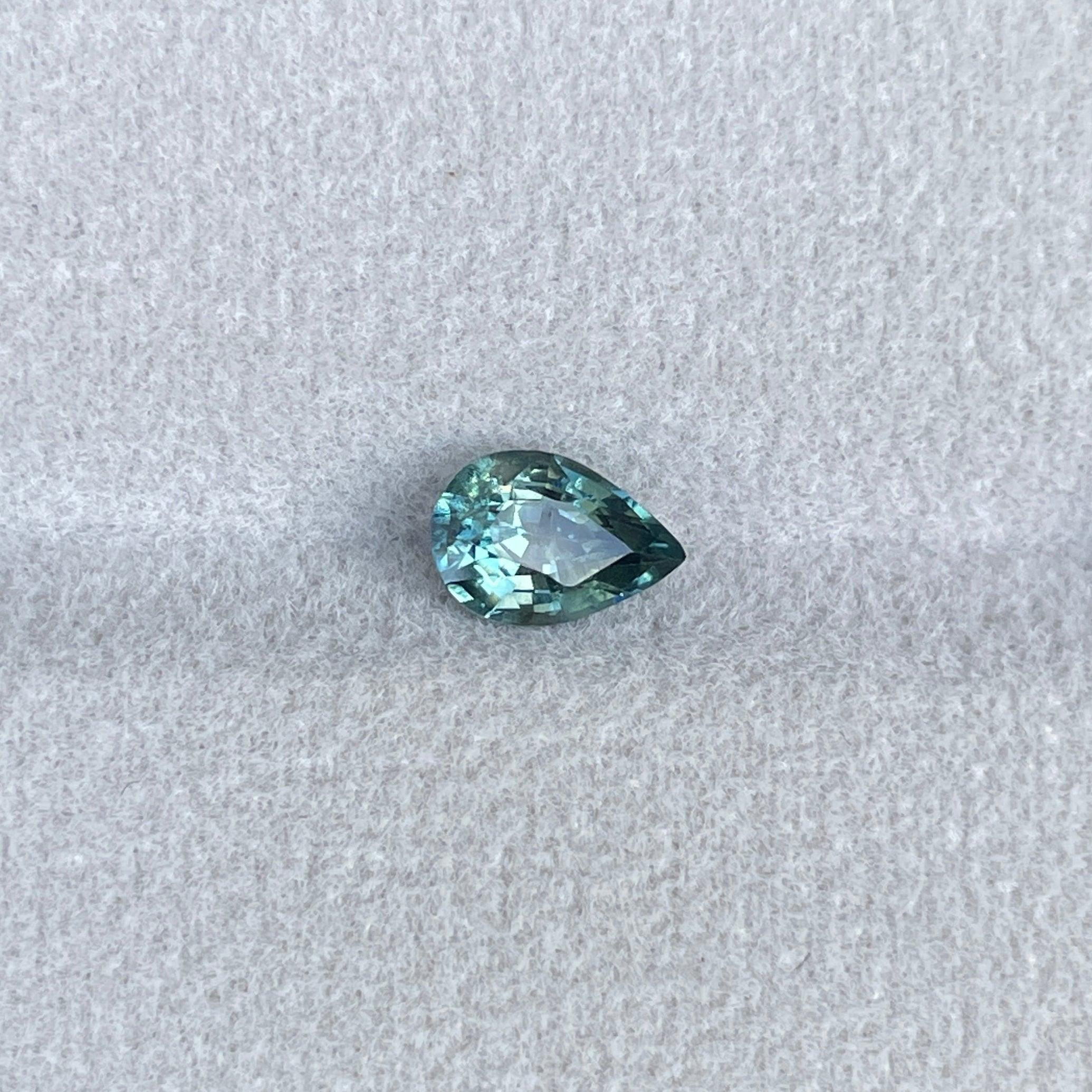 natural green sapphire gemstone