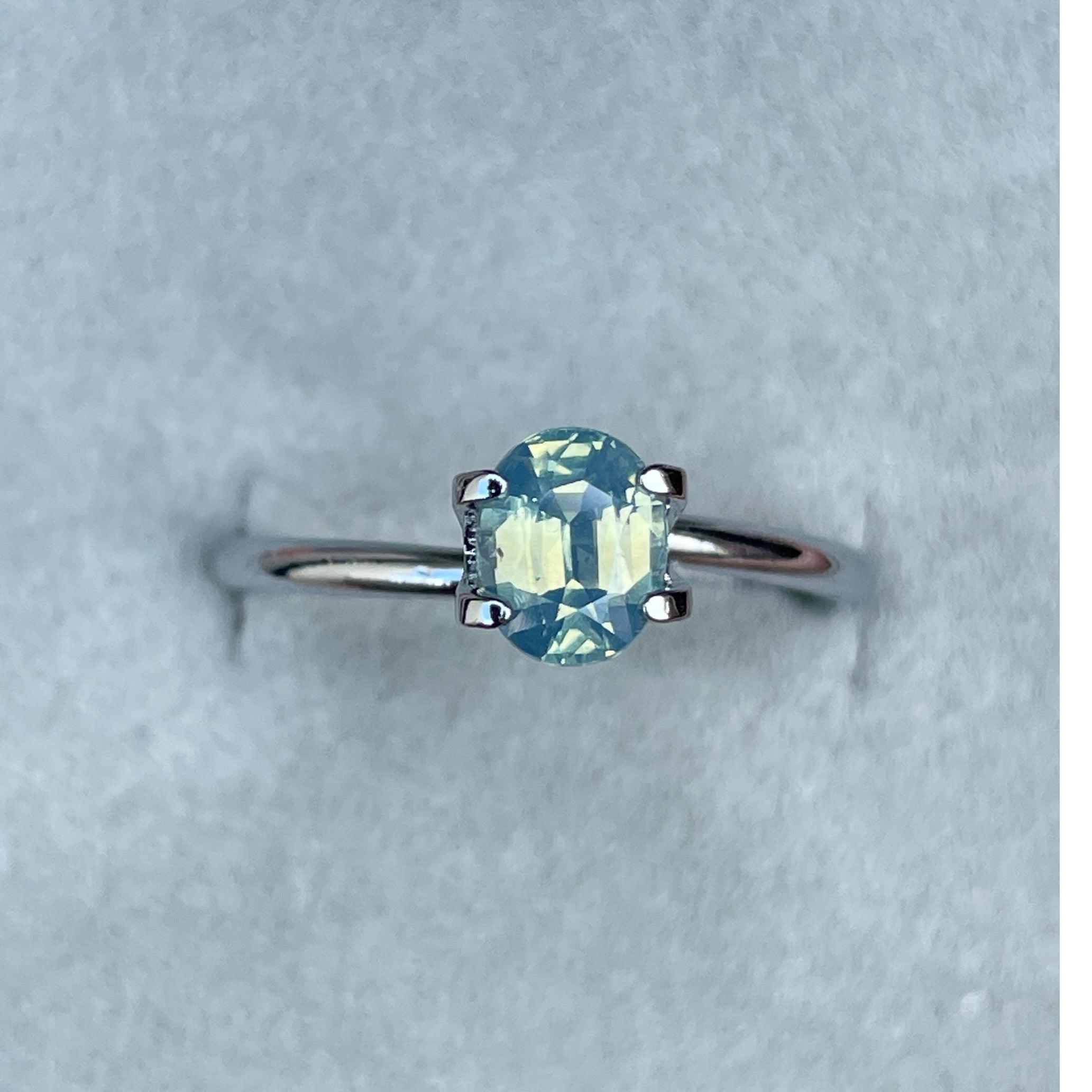 natural green sapphire gemstone