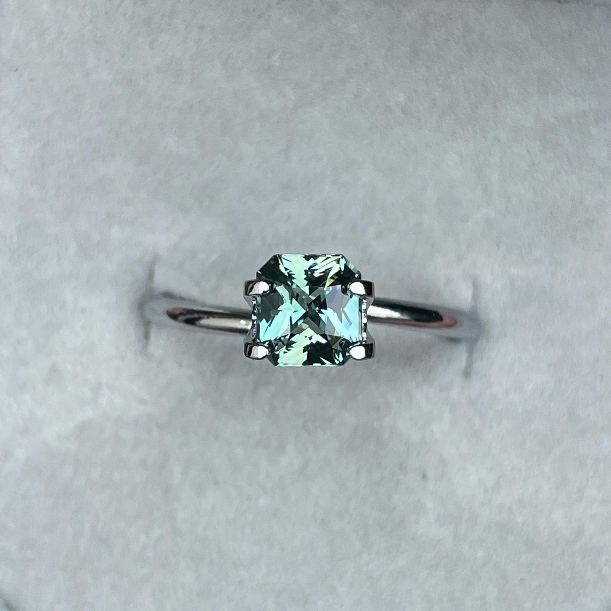 natural green sapphire gemstone