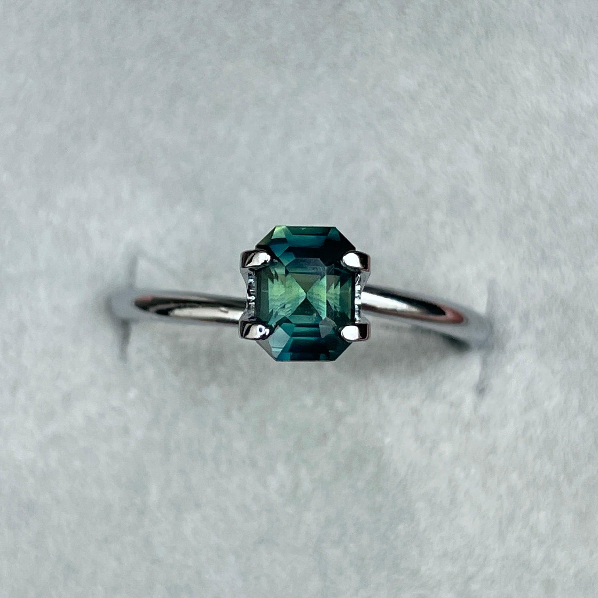 natural green sapphire gemstone