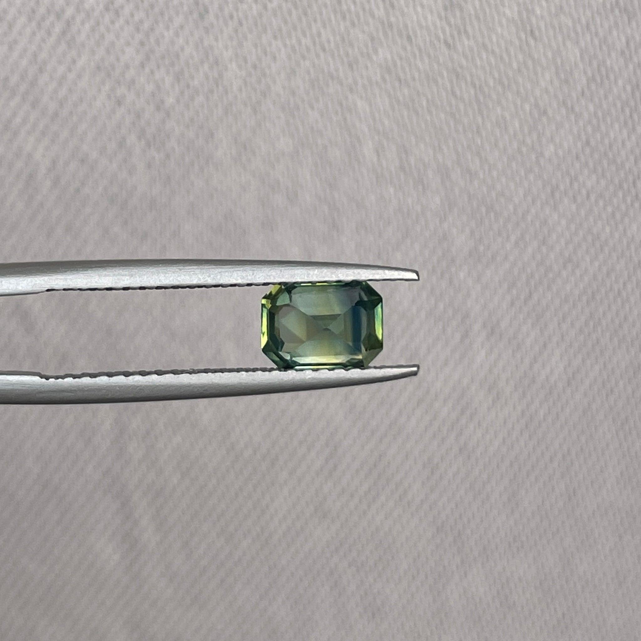 natural green sapphire gemstone