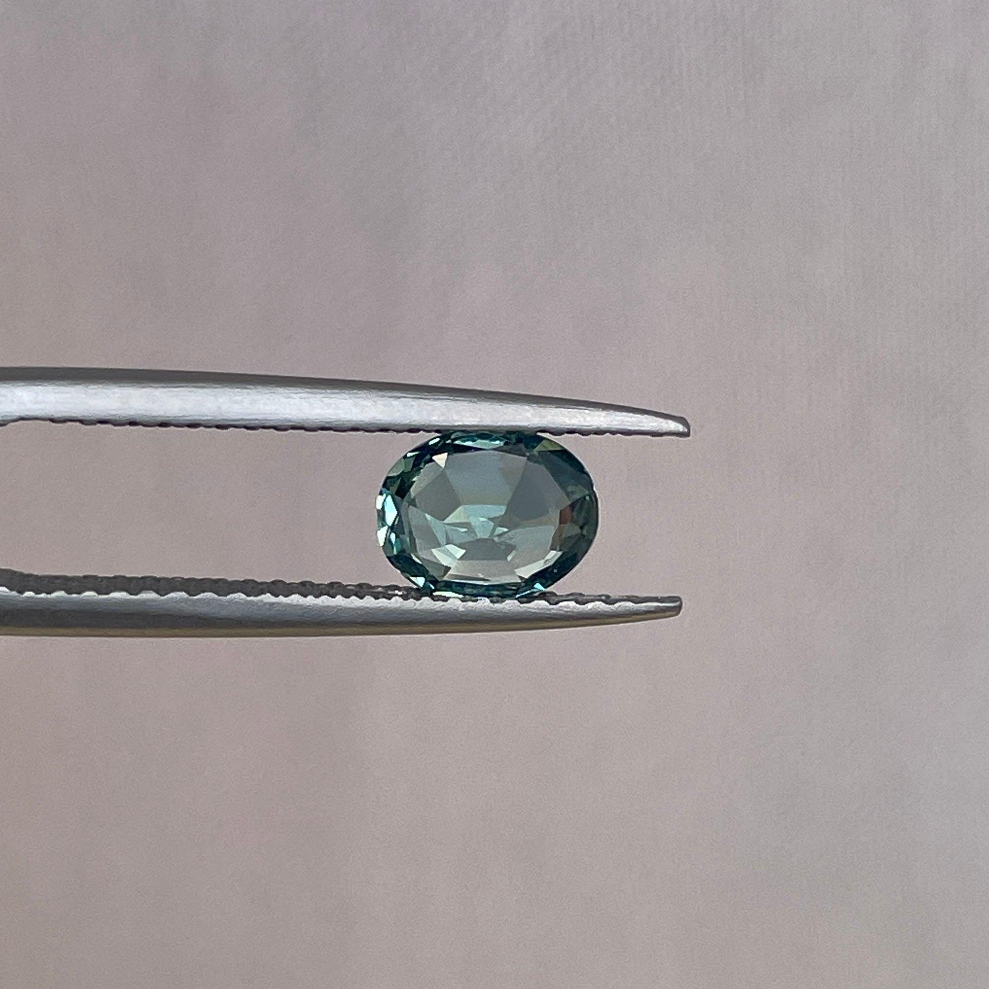 natural green sapphire gemstone