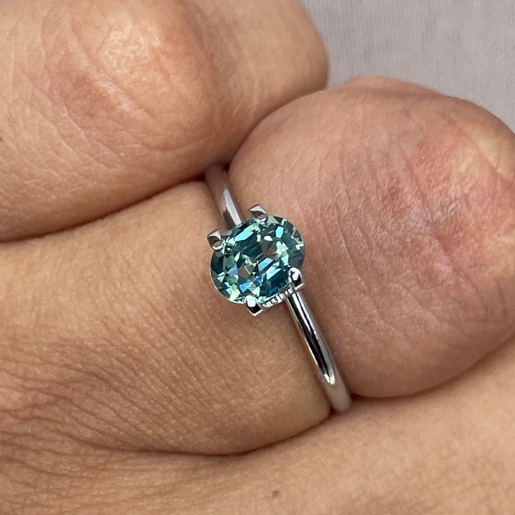 natural green sapphire gemstone