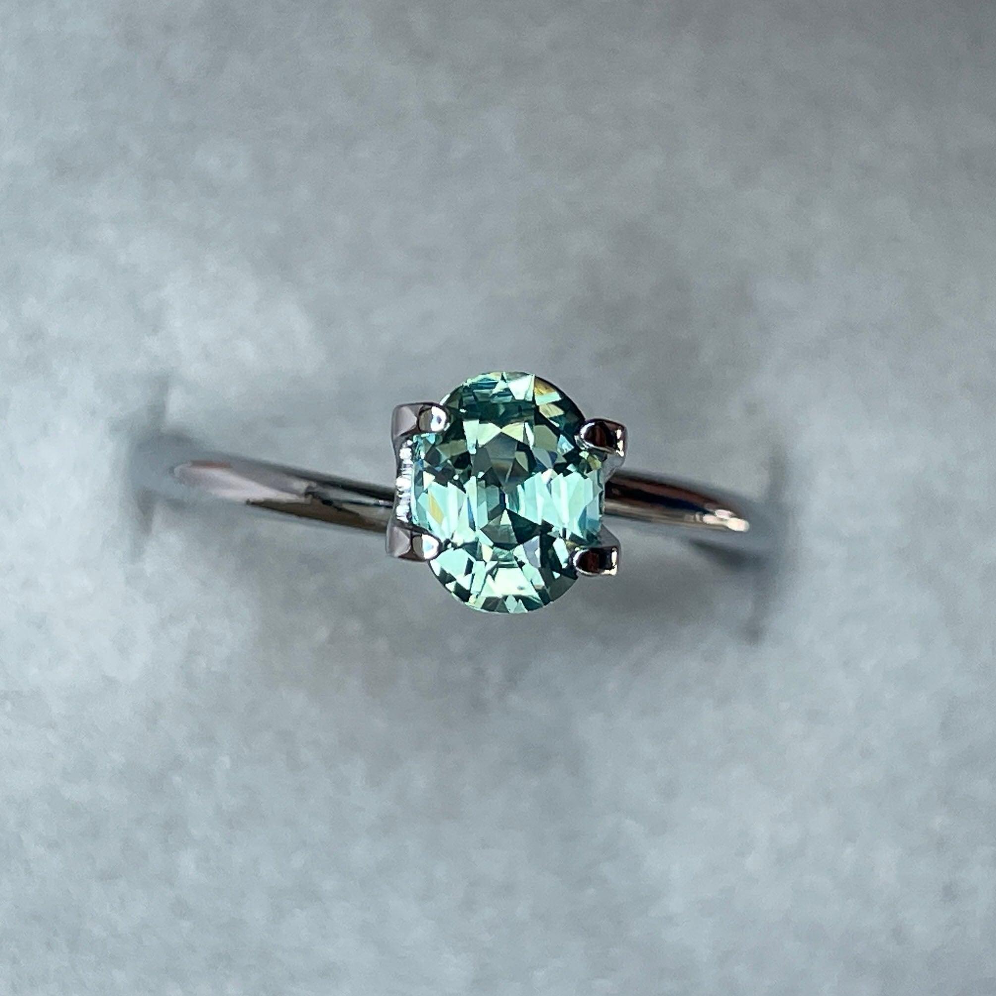 natural green sapphire gemstone