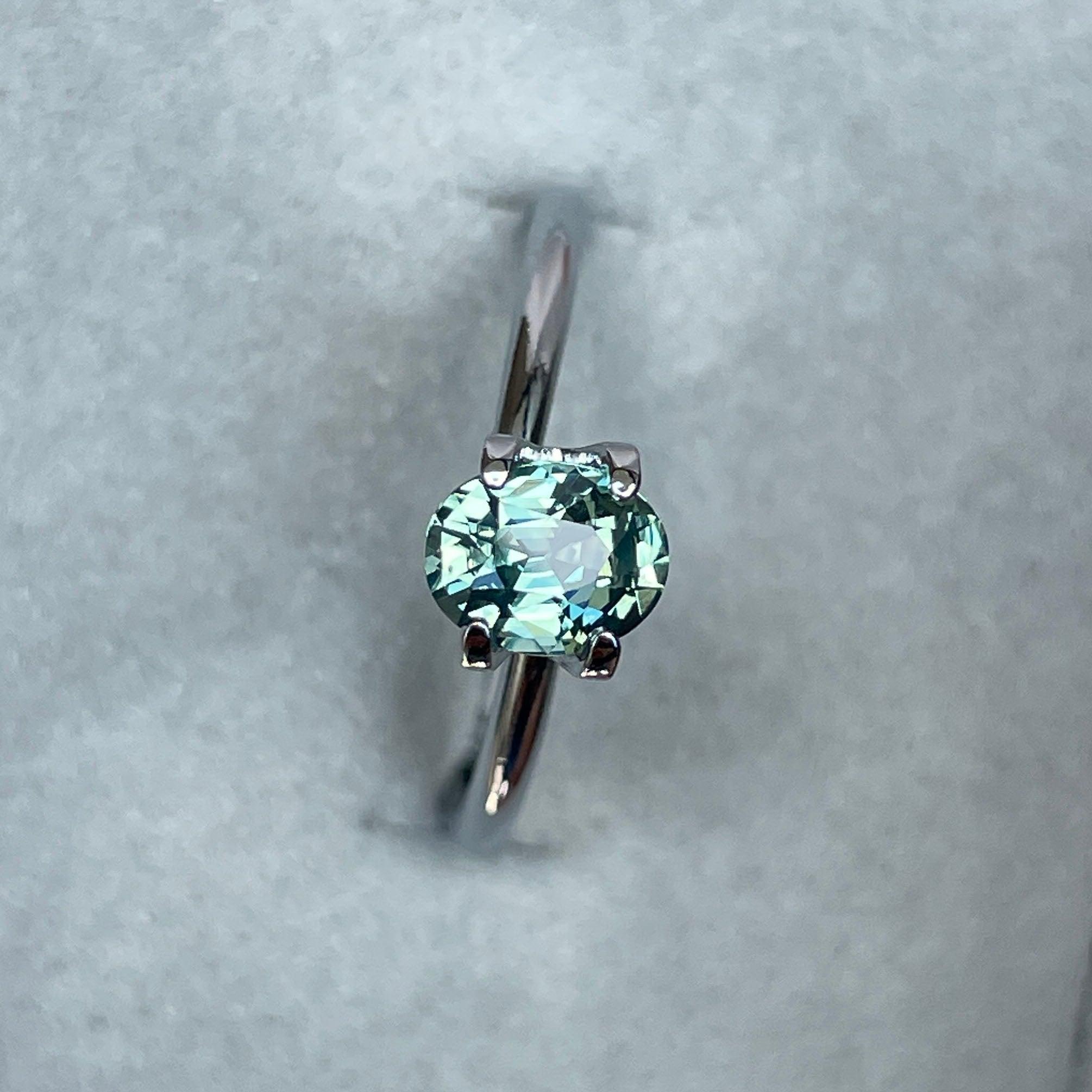 natural green sapphire gemstone