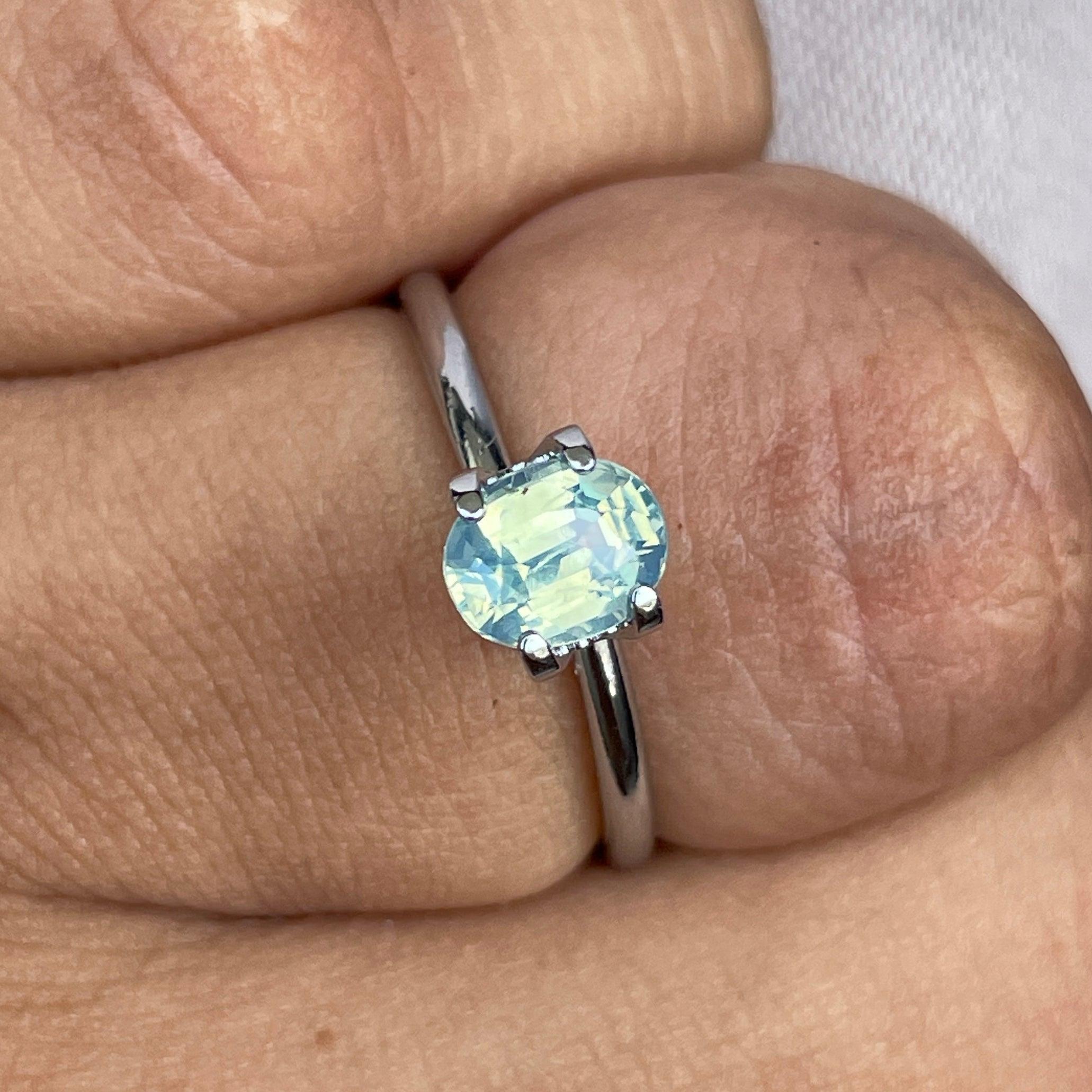 natural green sapphire gemstone