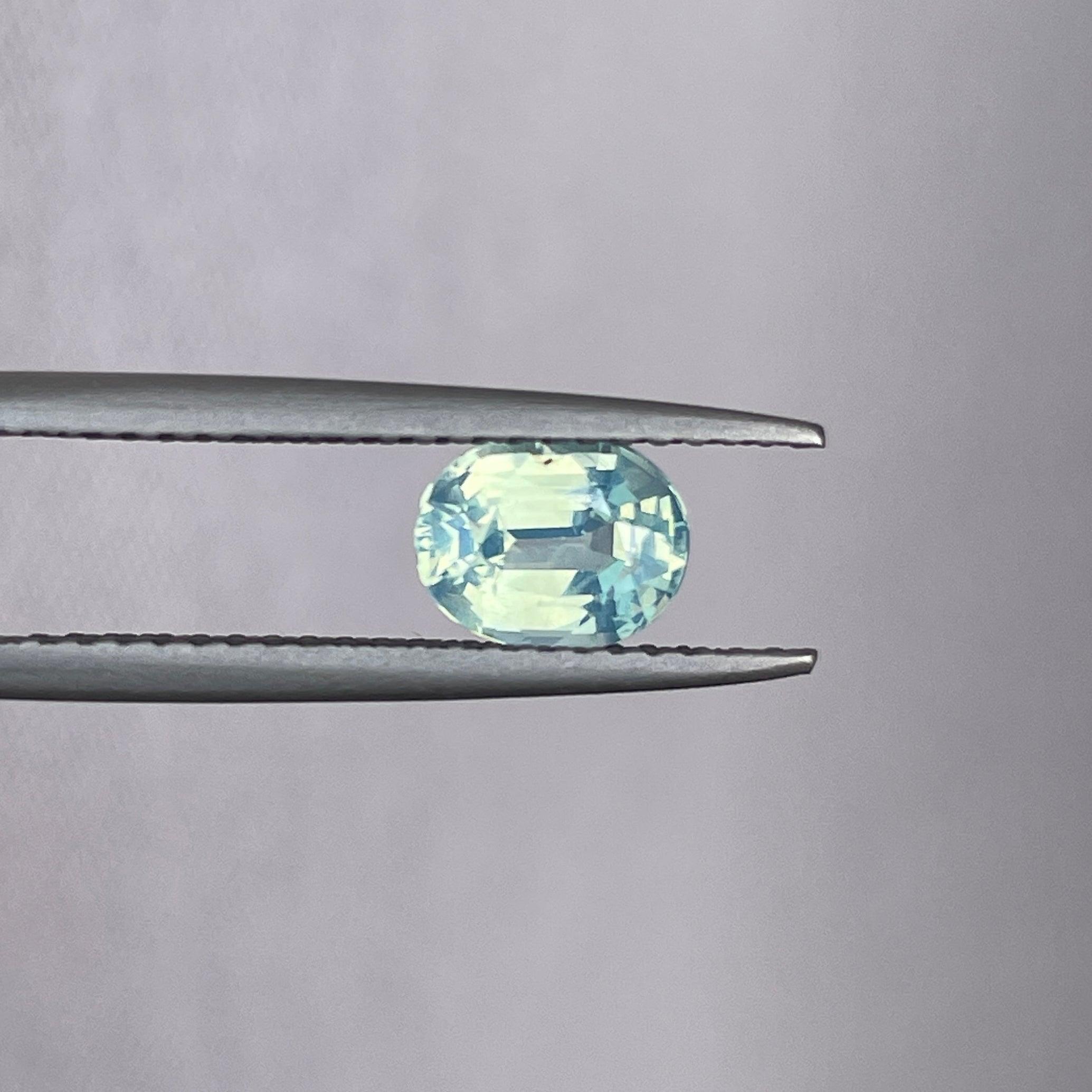 natural green sapphire gemstone
