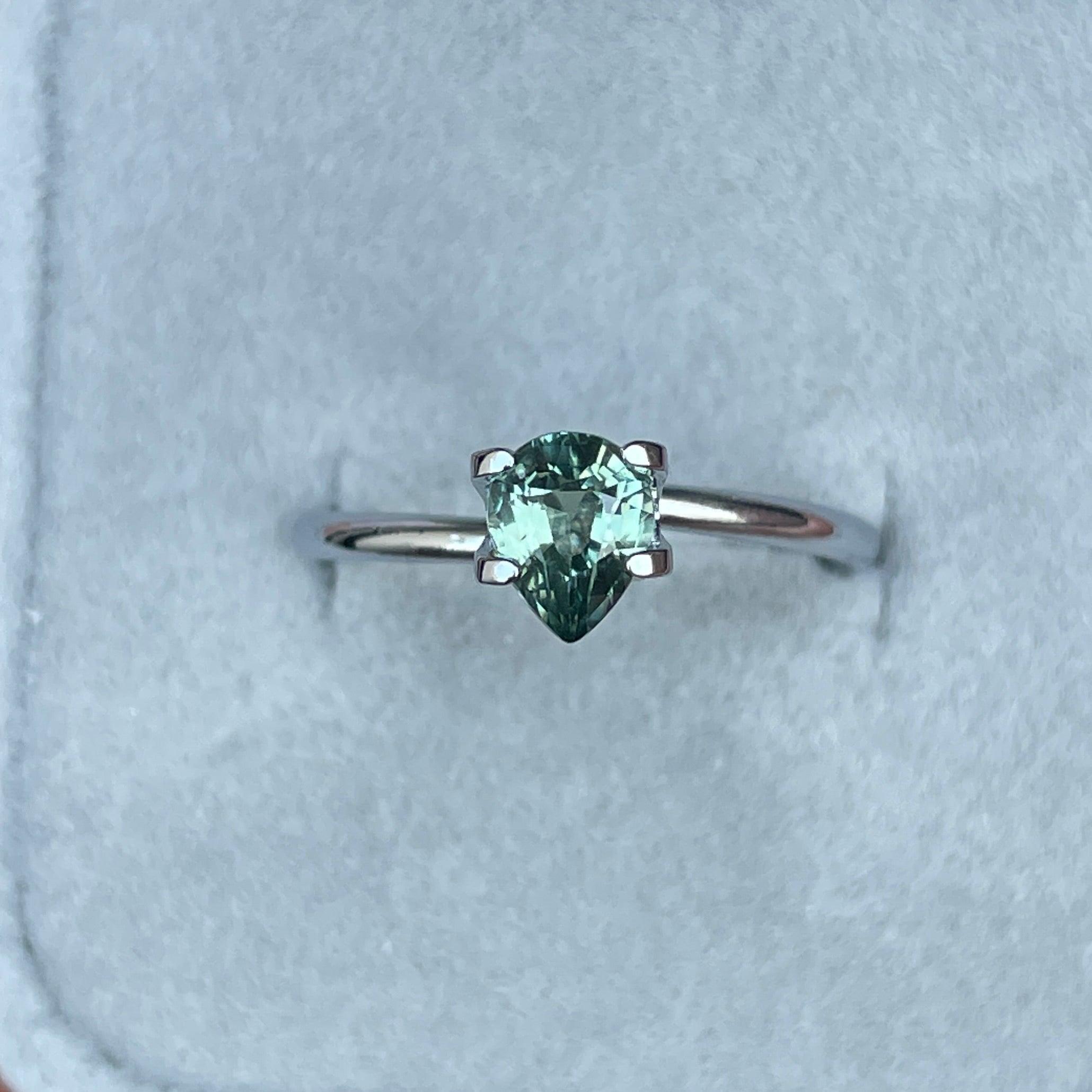 natural green sapphire gemstone