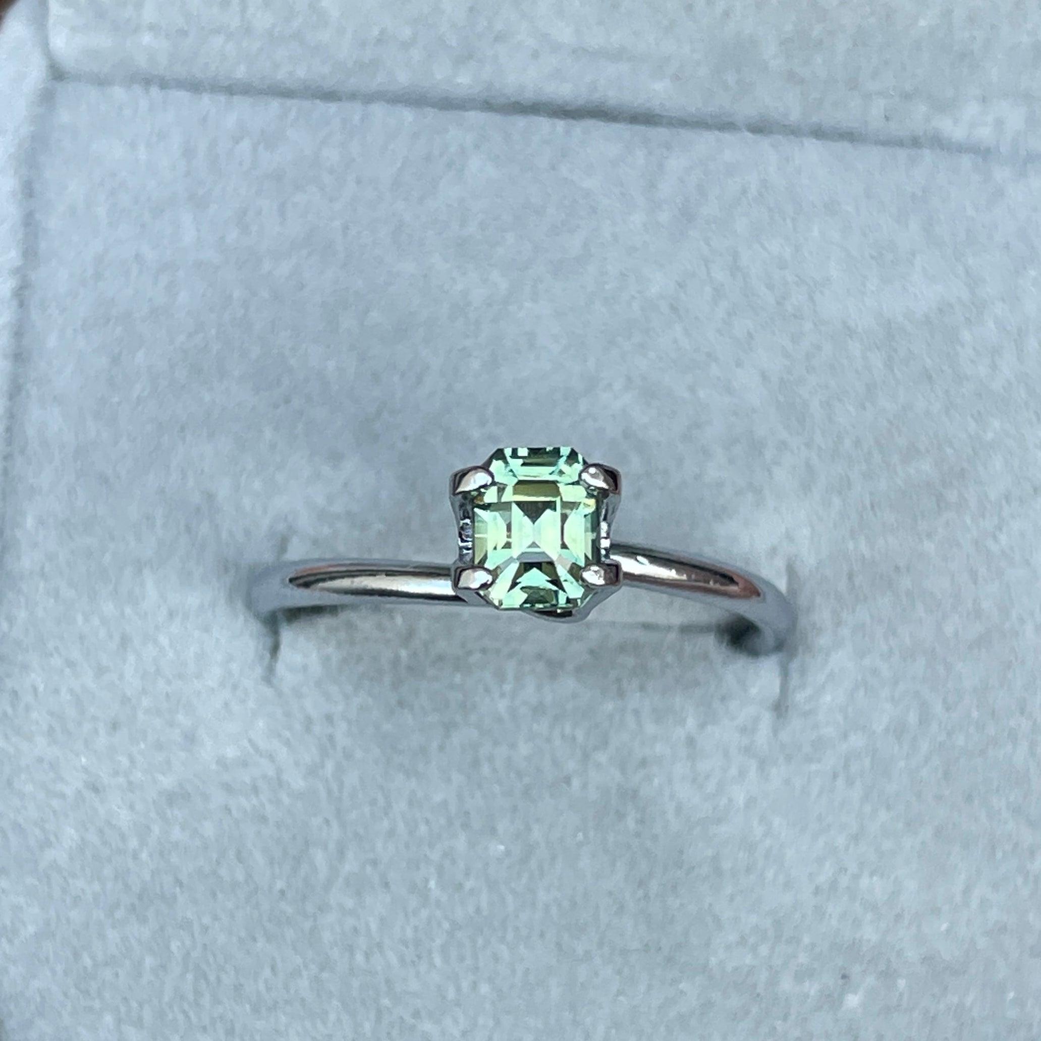 natural green sapphire gemstone