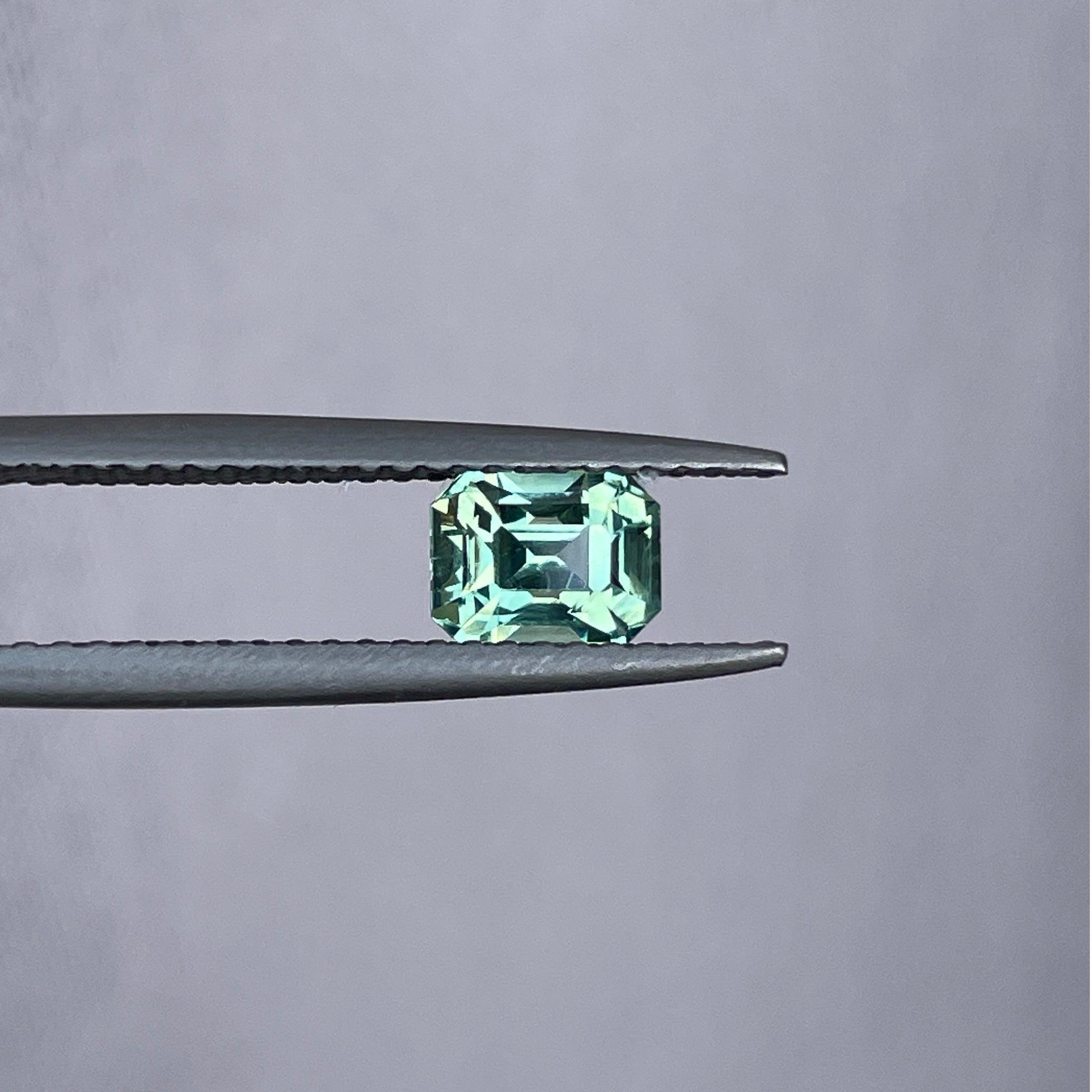 natural green sapphire gemstone