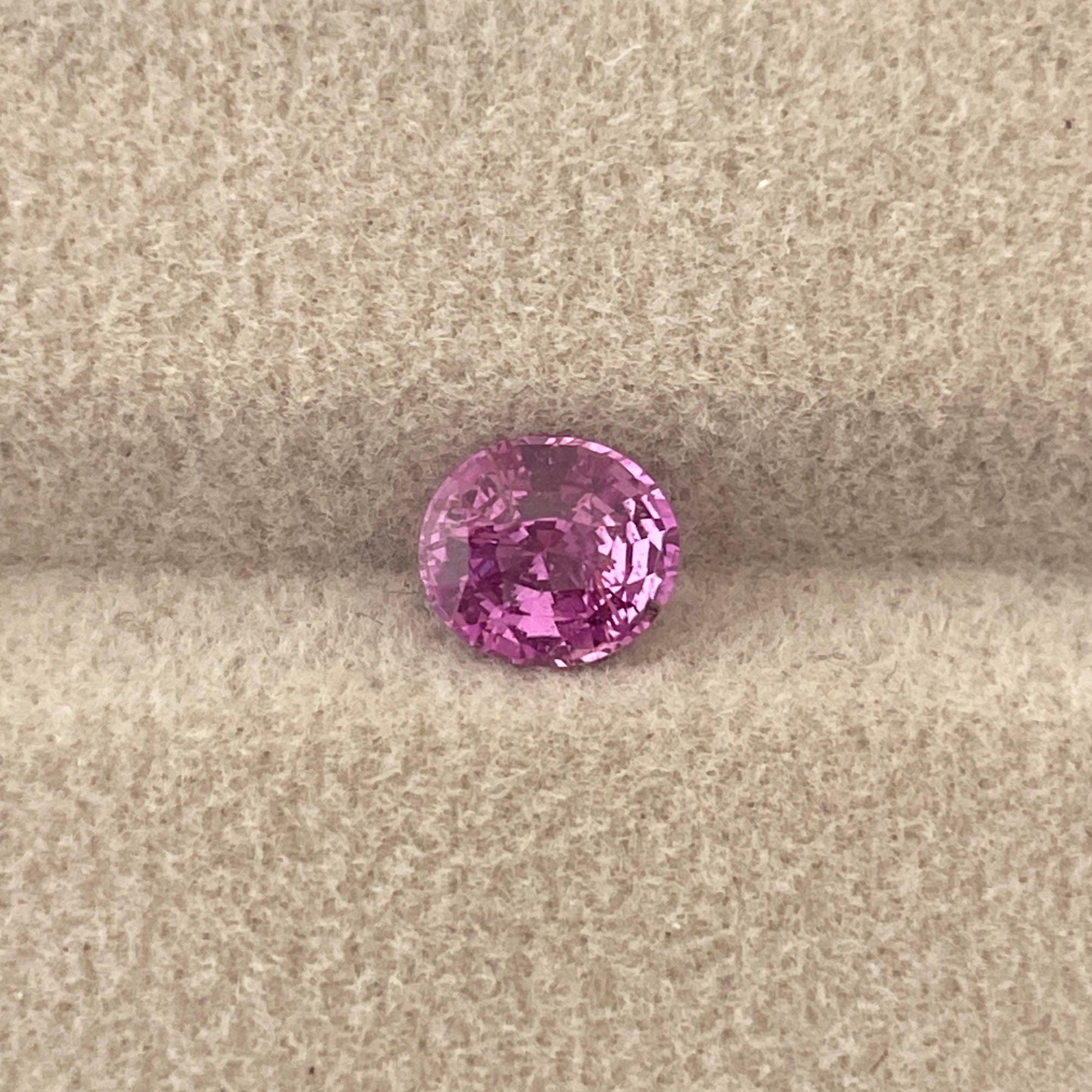 natural pink sapphire engagement ring
