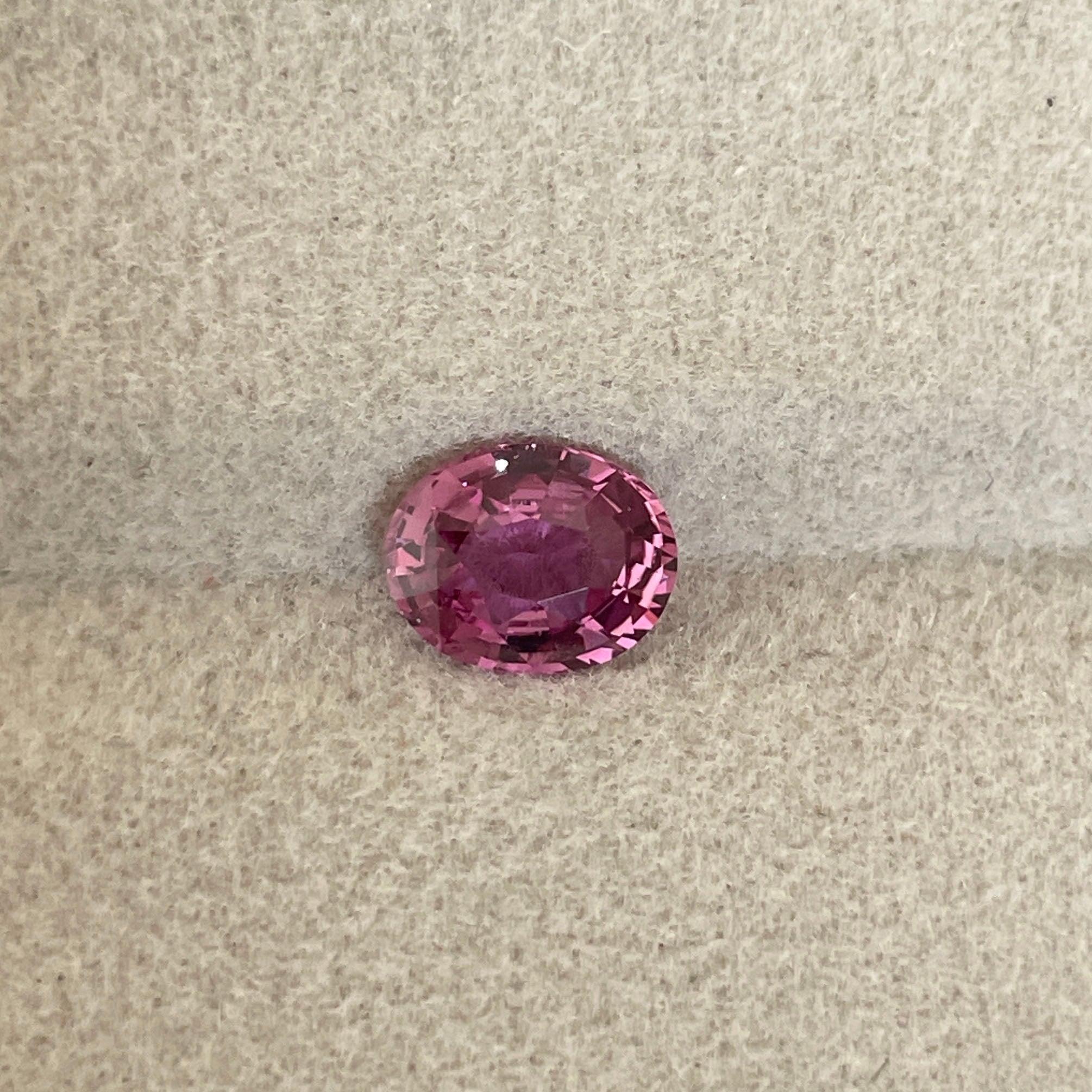 natural pink sapphire engagement ring