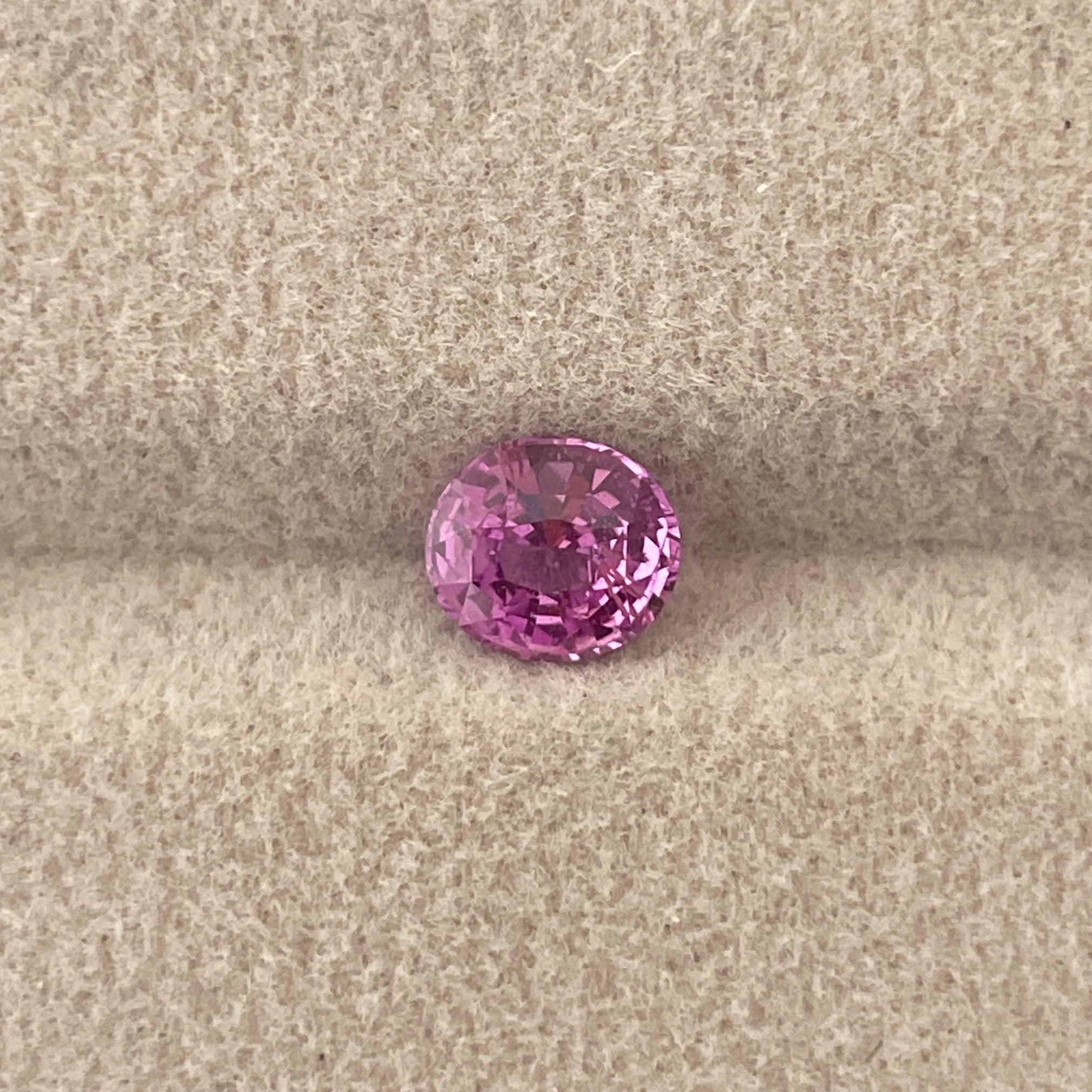 natural pink sapphire engagement ring