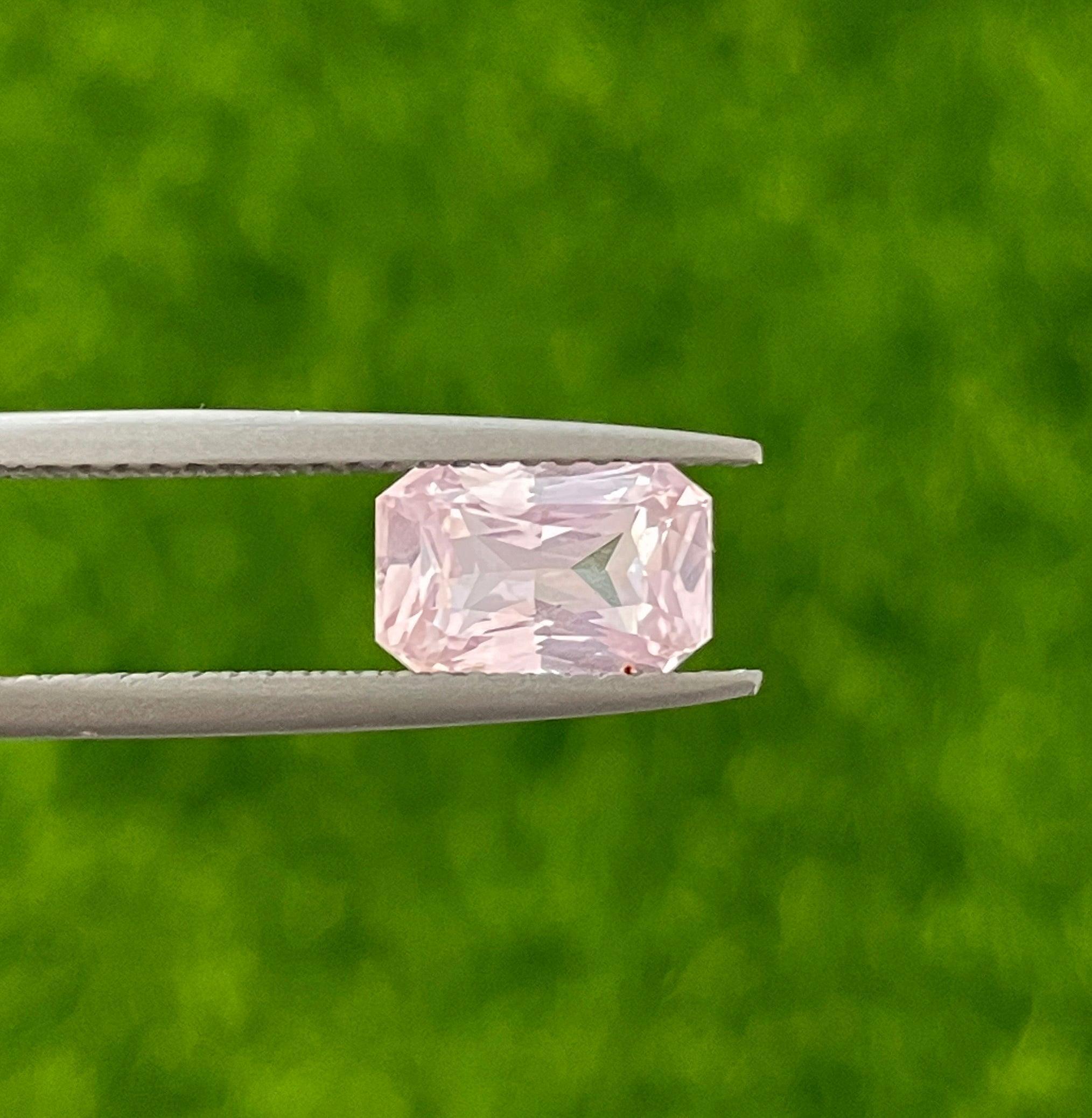 peach sapphire engagement ring