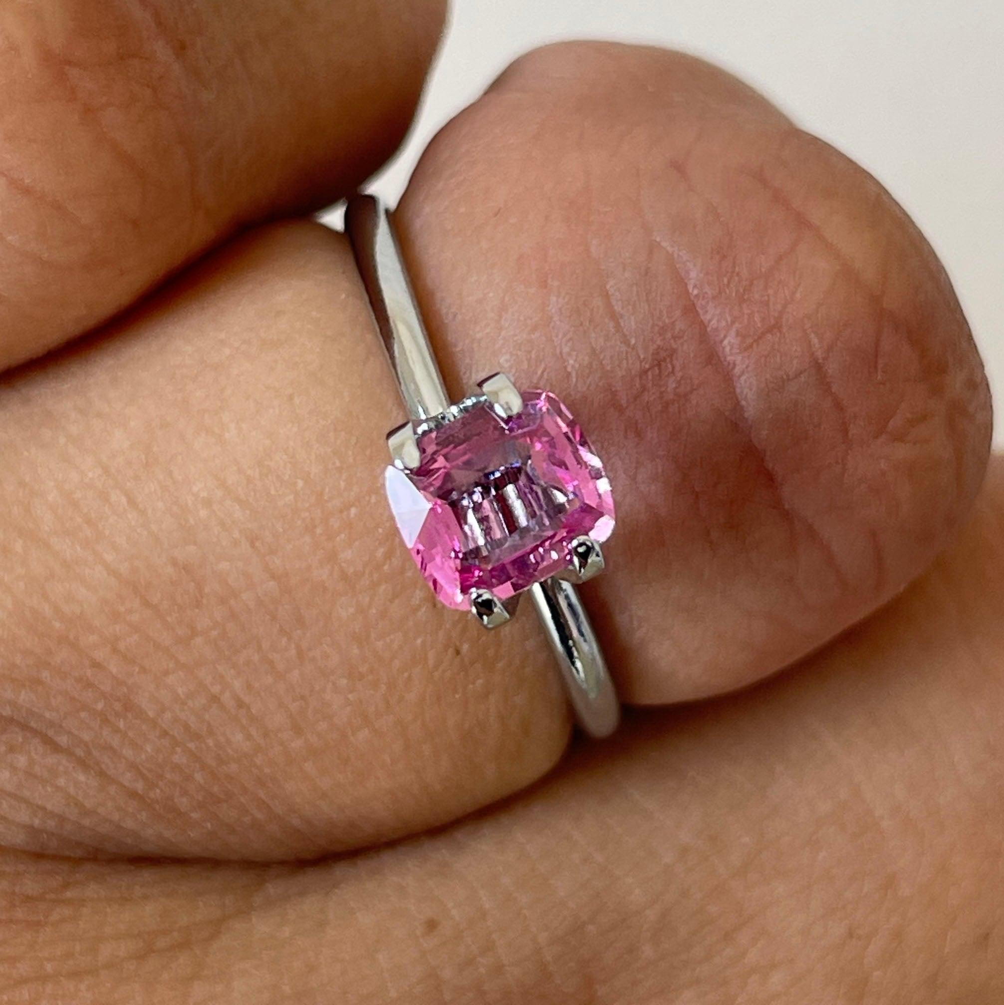 pink sapphire ring
