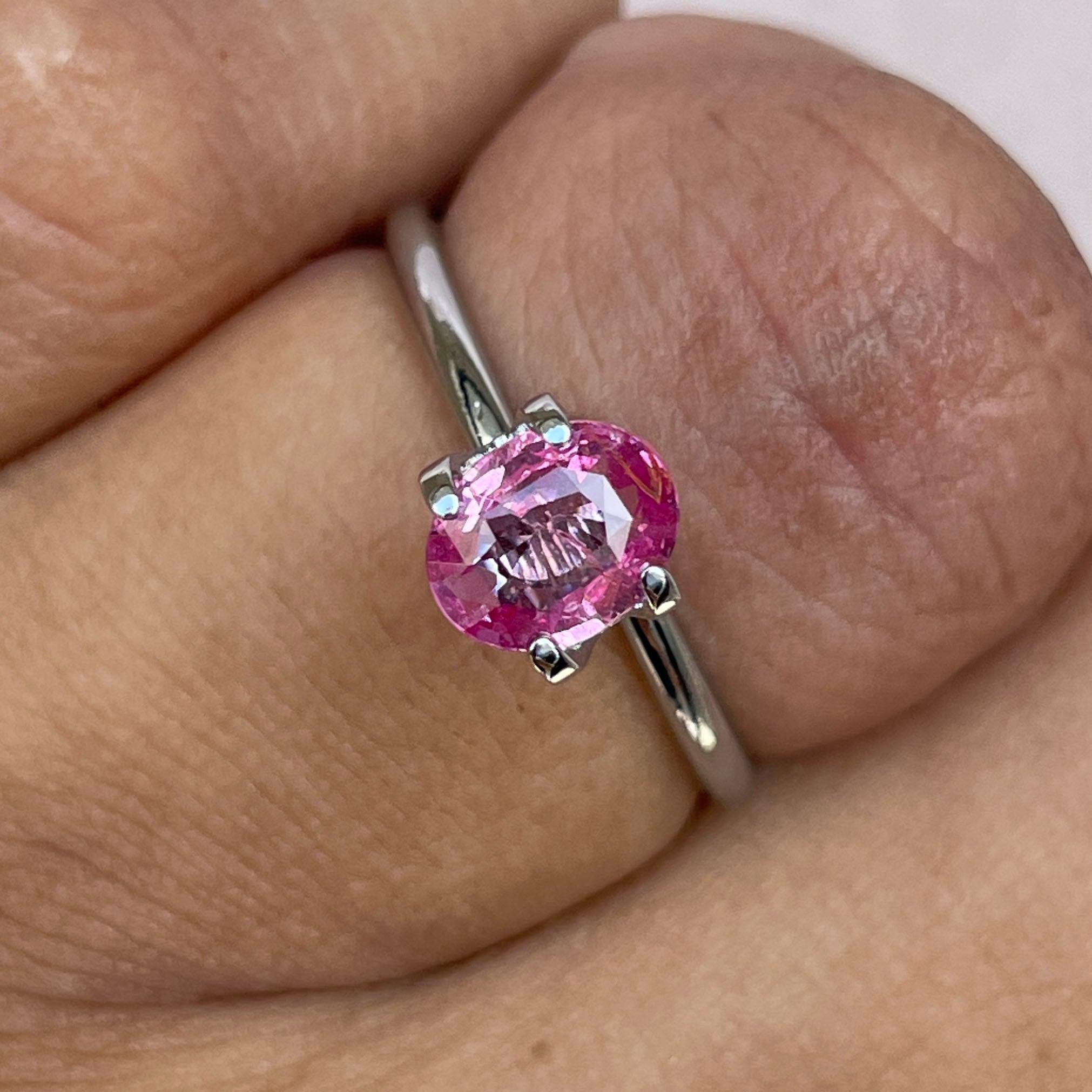 pink sapphire ring engagement