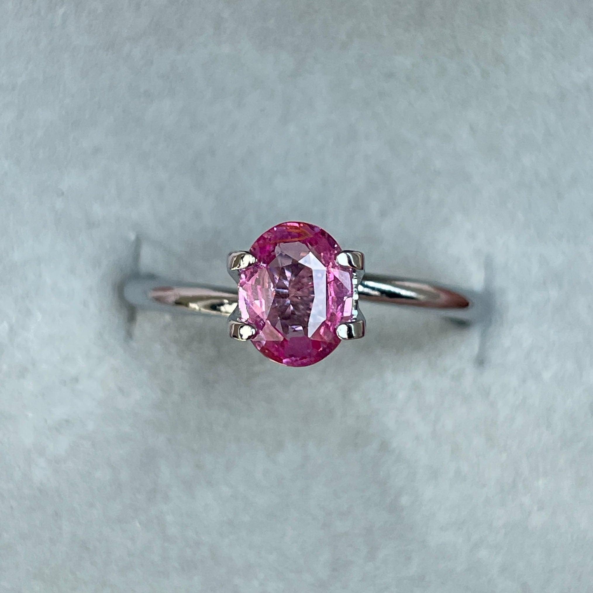 pink sapphire ring engagement