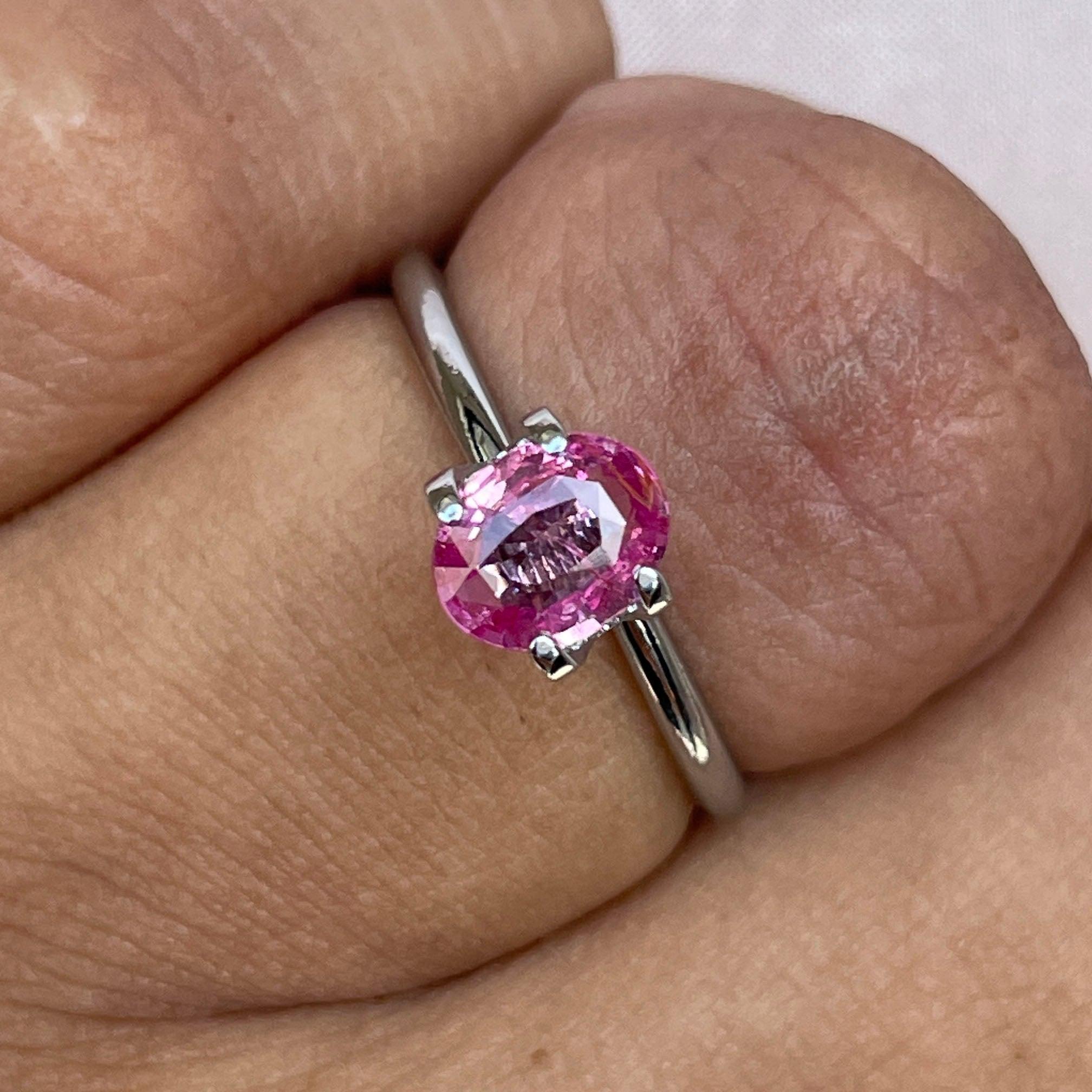 pink sapphire ring engagement