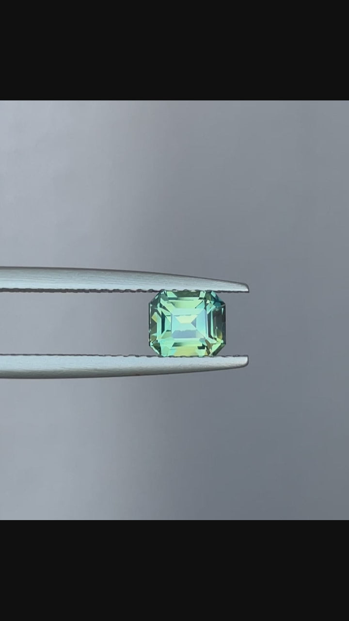 NATURAL GREEN SAPPHIRE EMERALD 1.19 TEALBLUE