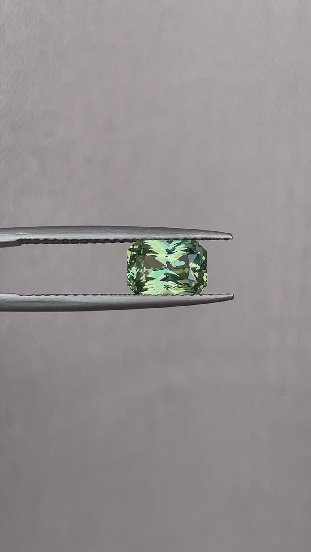 green sapphire loose gemstone