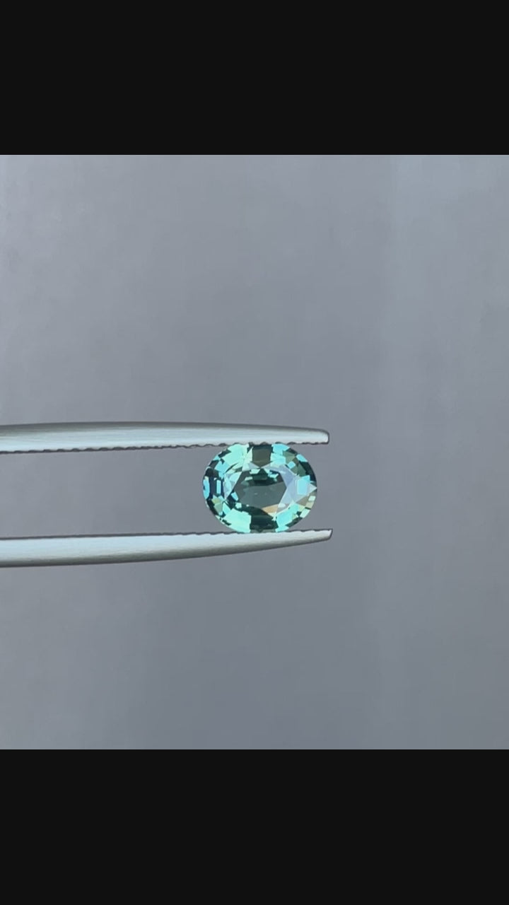 NATURAL TEAL BLUE GREEN SAPPHIRE 1.20