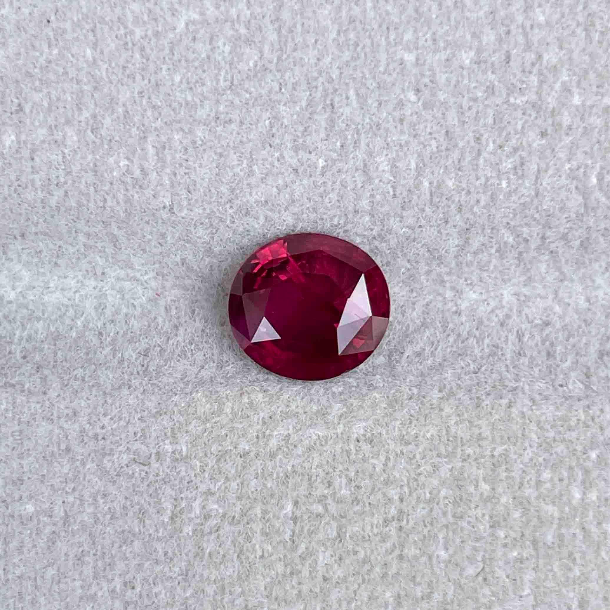 ruby stone with ring