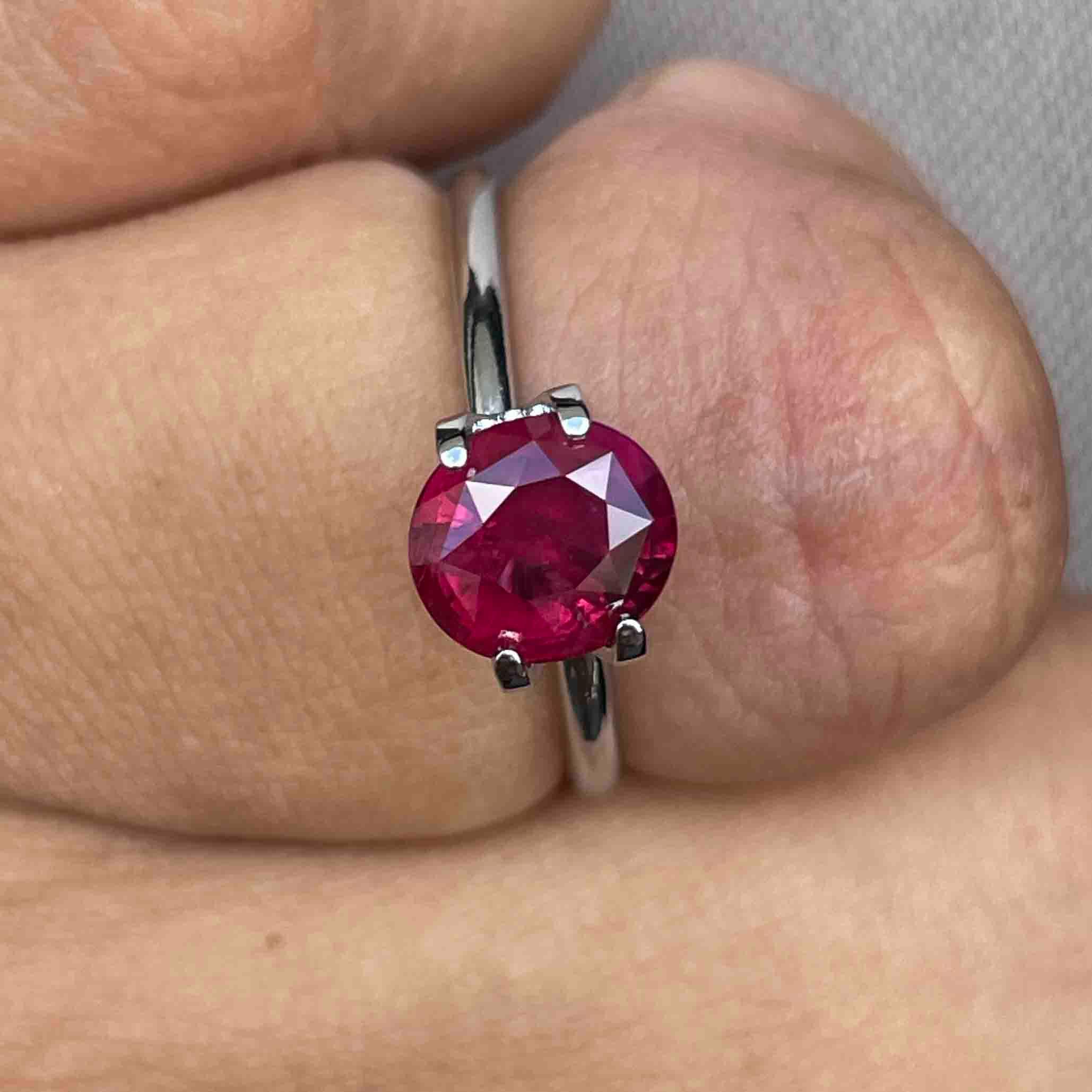 ruby stone with ring