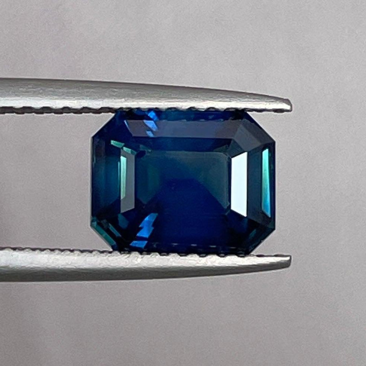 Saphir vert bleu sarcelle pour bague de fiançailles, 2,52 carats, taille émeraude, pierre de naissance de septembre, bijoux NASHGEMS.