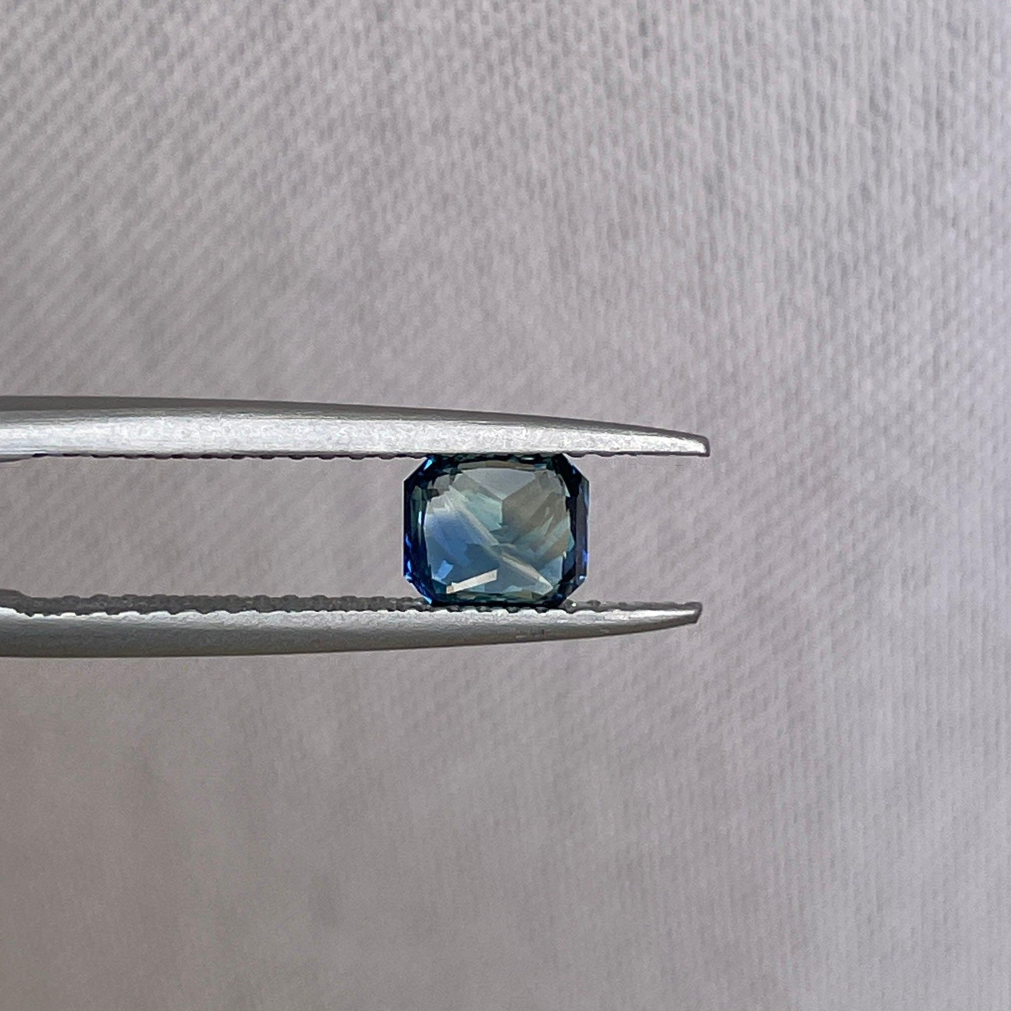 teal green parti colored loose sapphire