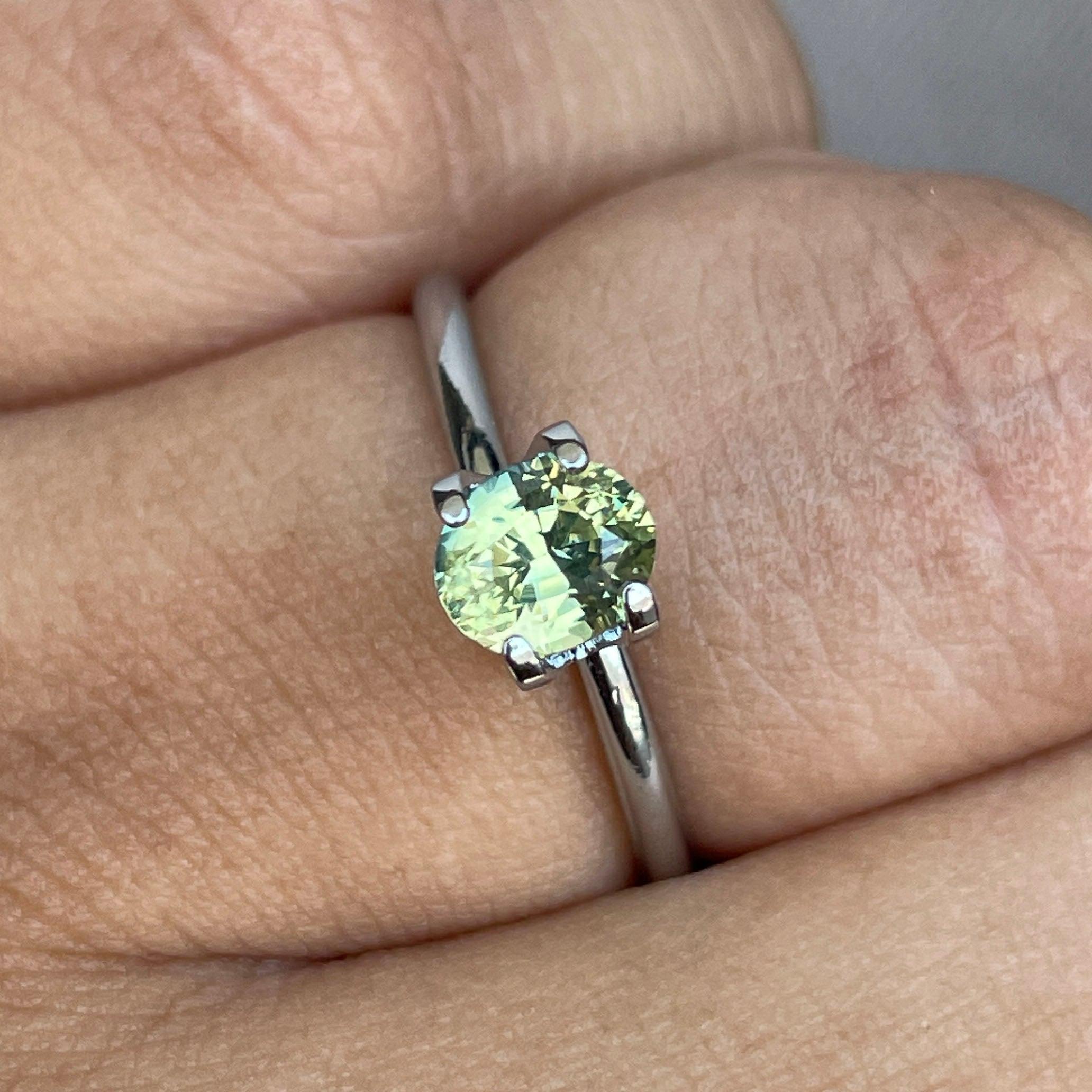 teal green parti colored loose sapphire