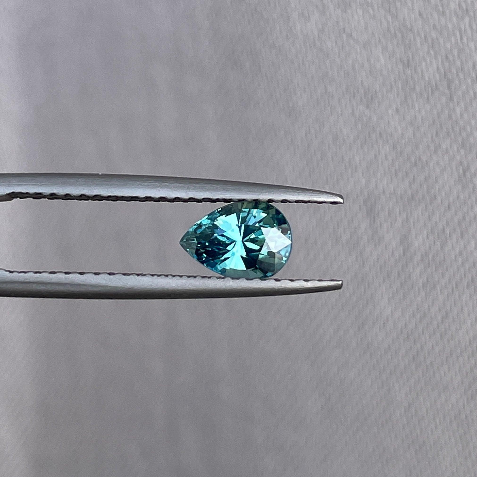 teal sapphire engagement ring