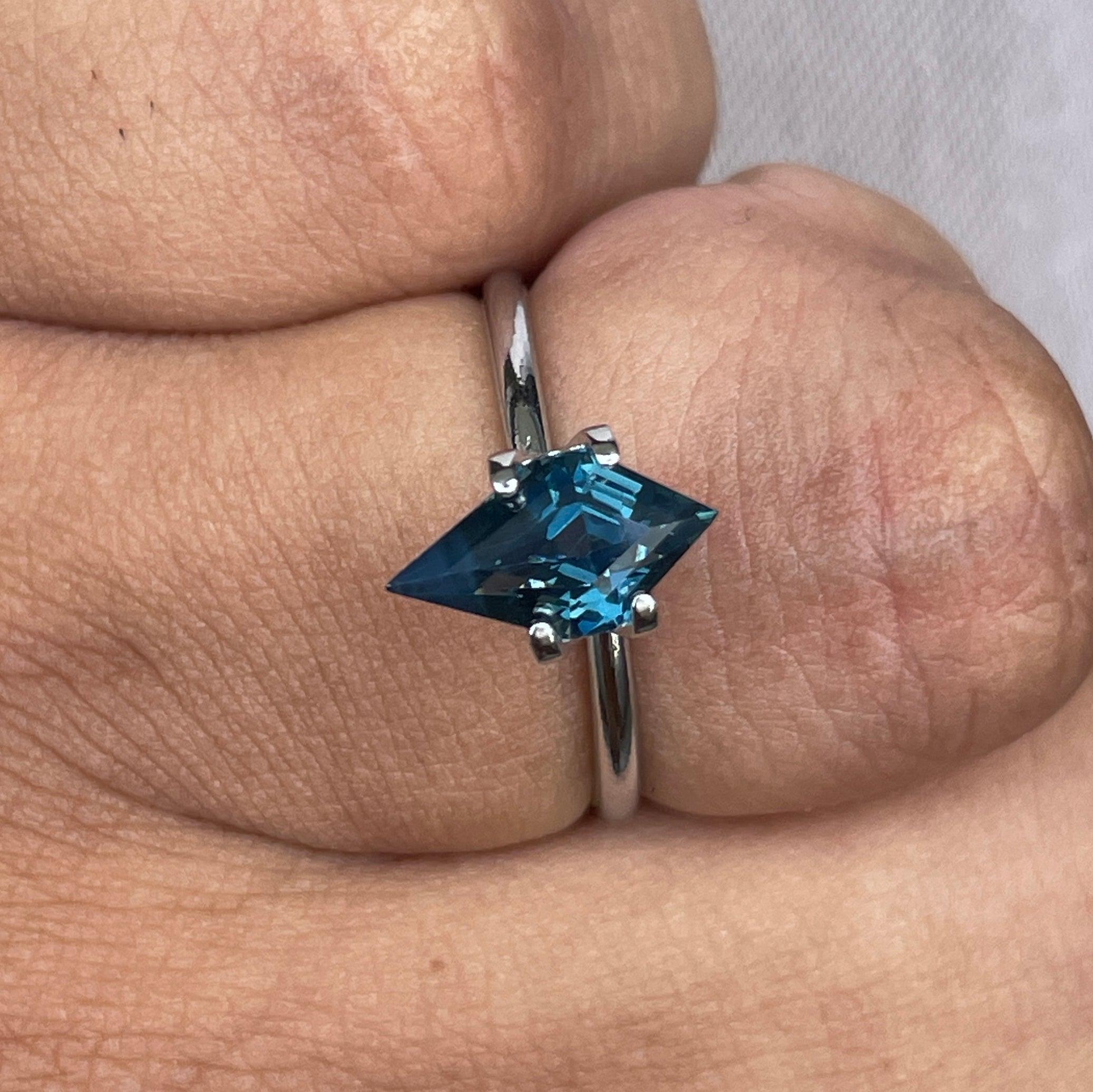 teal sapphire engagement rings