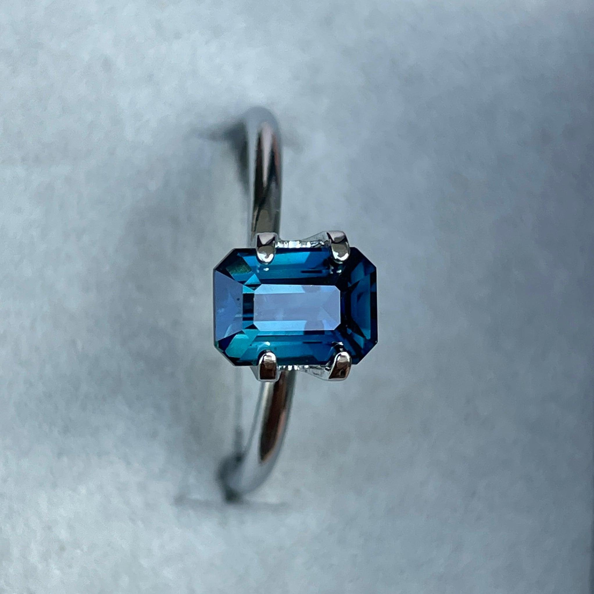 teal sapphire engagement rings