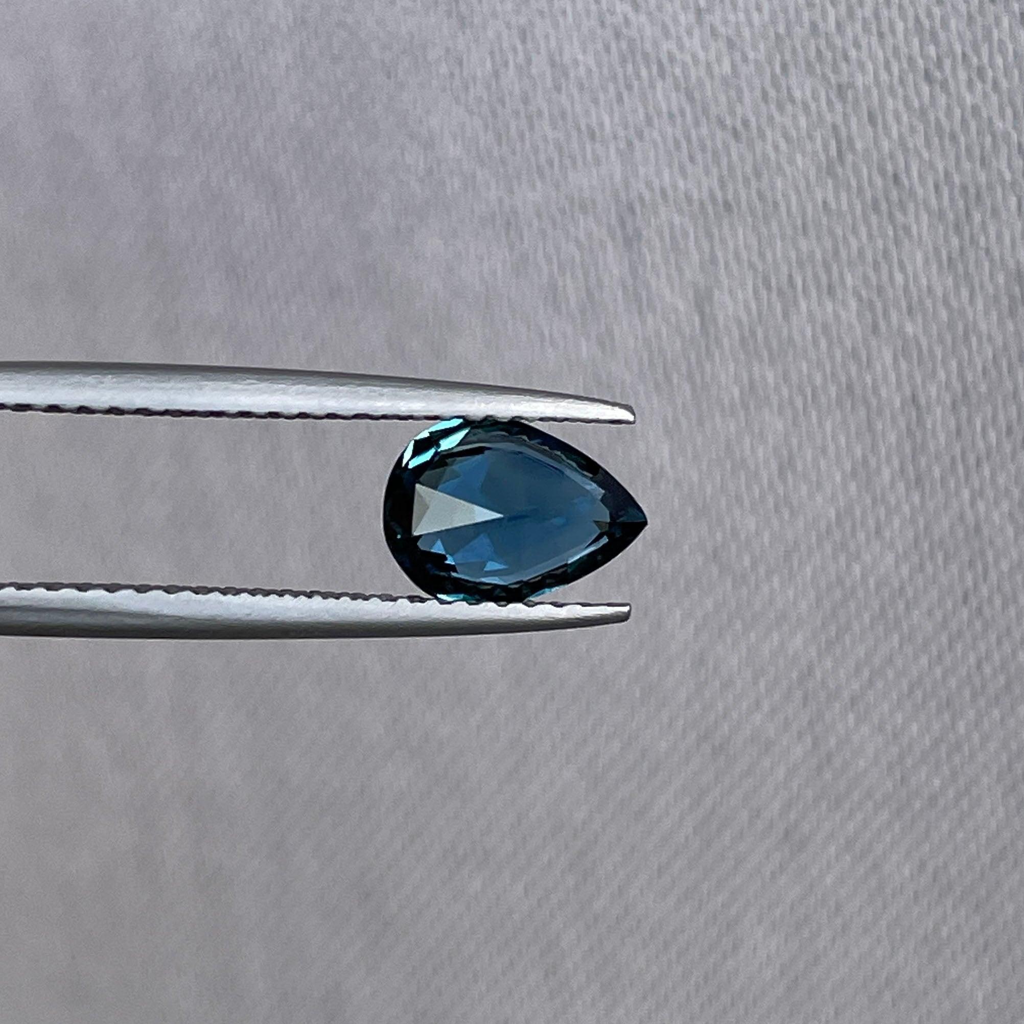 teal sapphire gemstone