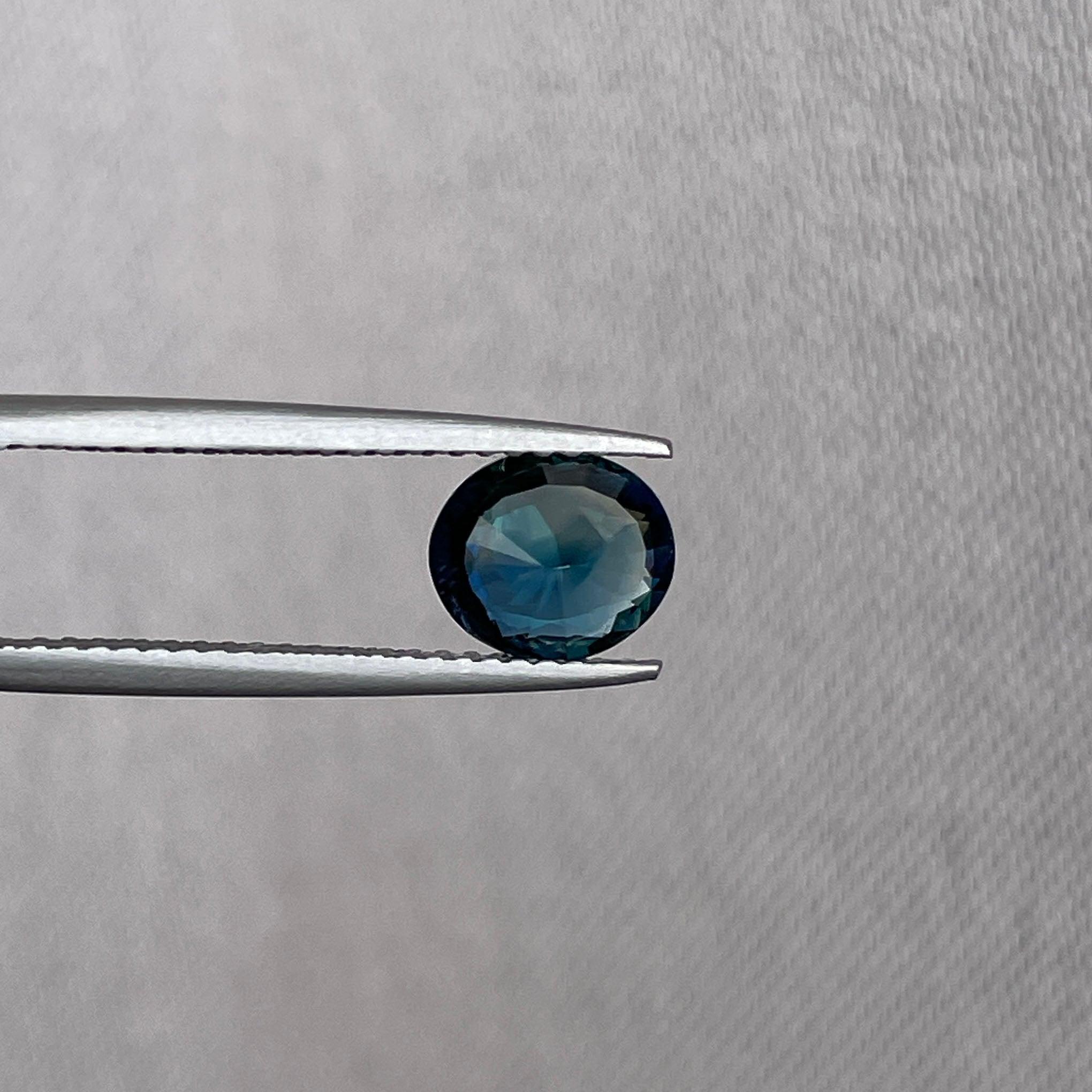 teal sapphire gemstone