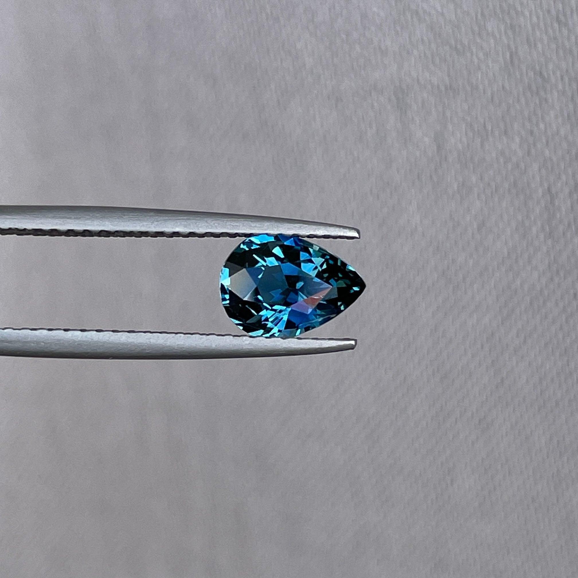 teal sapphire gemstone