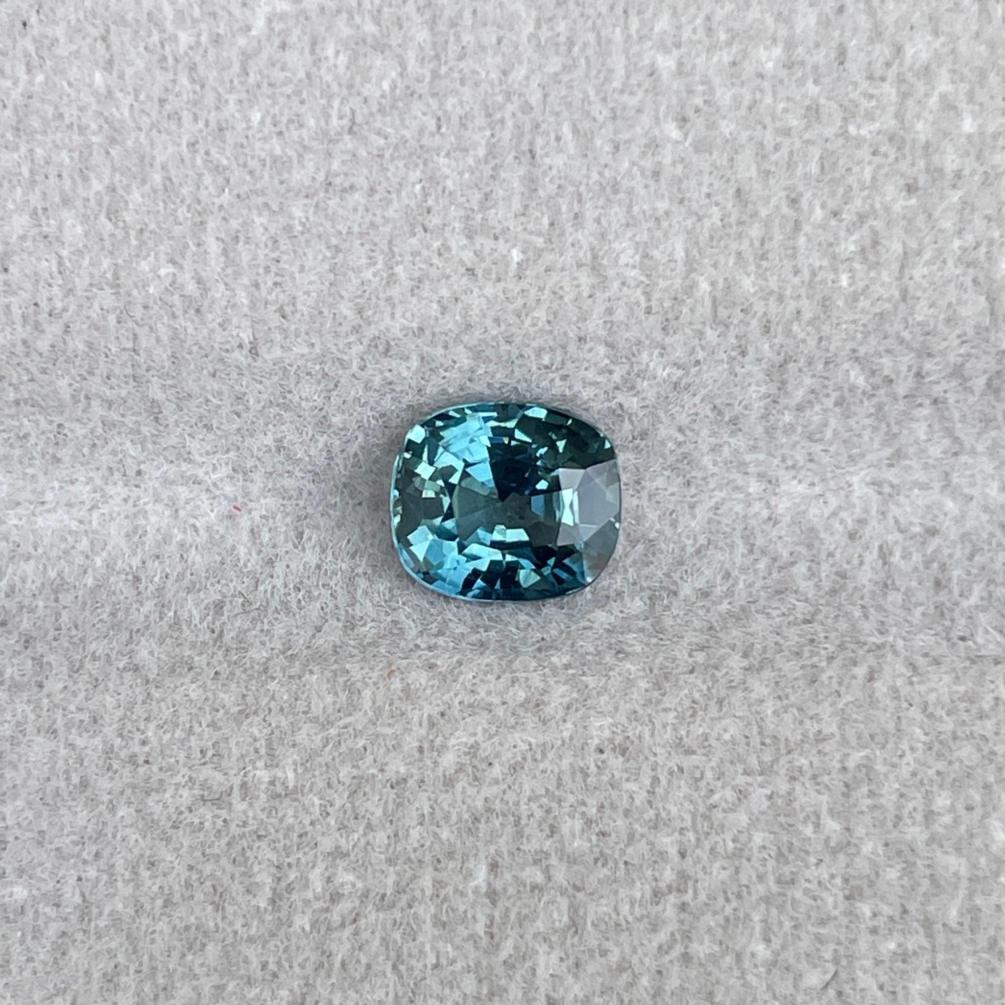teal sapphire gemstone