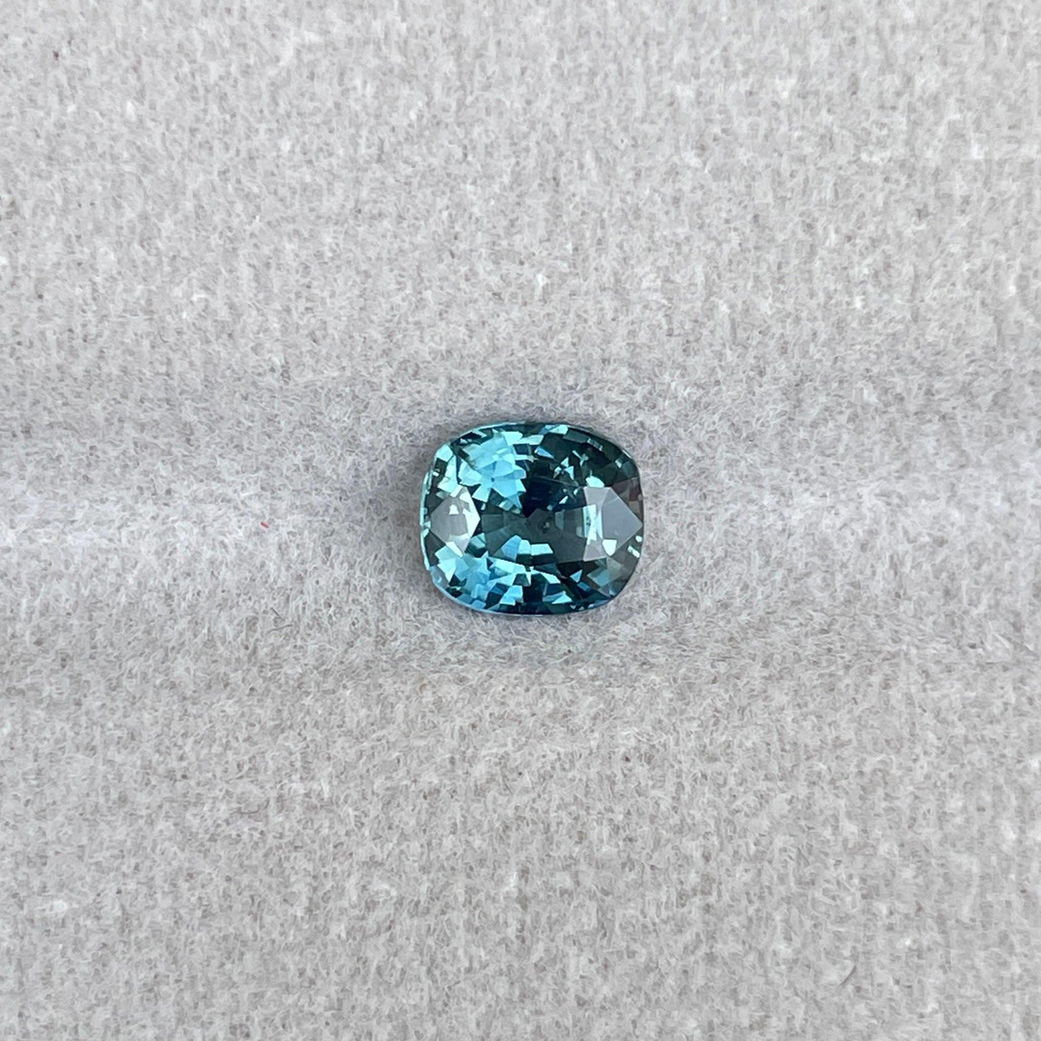teal sapphire gemstone