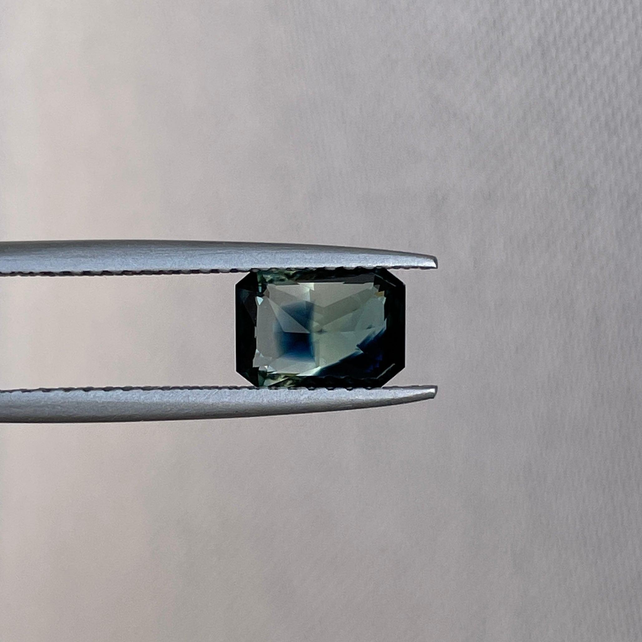 teal sapphire gemstone