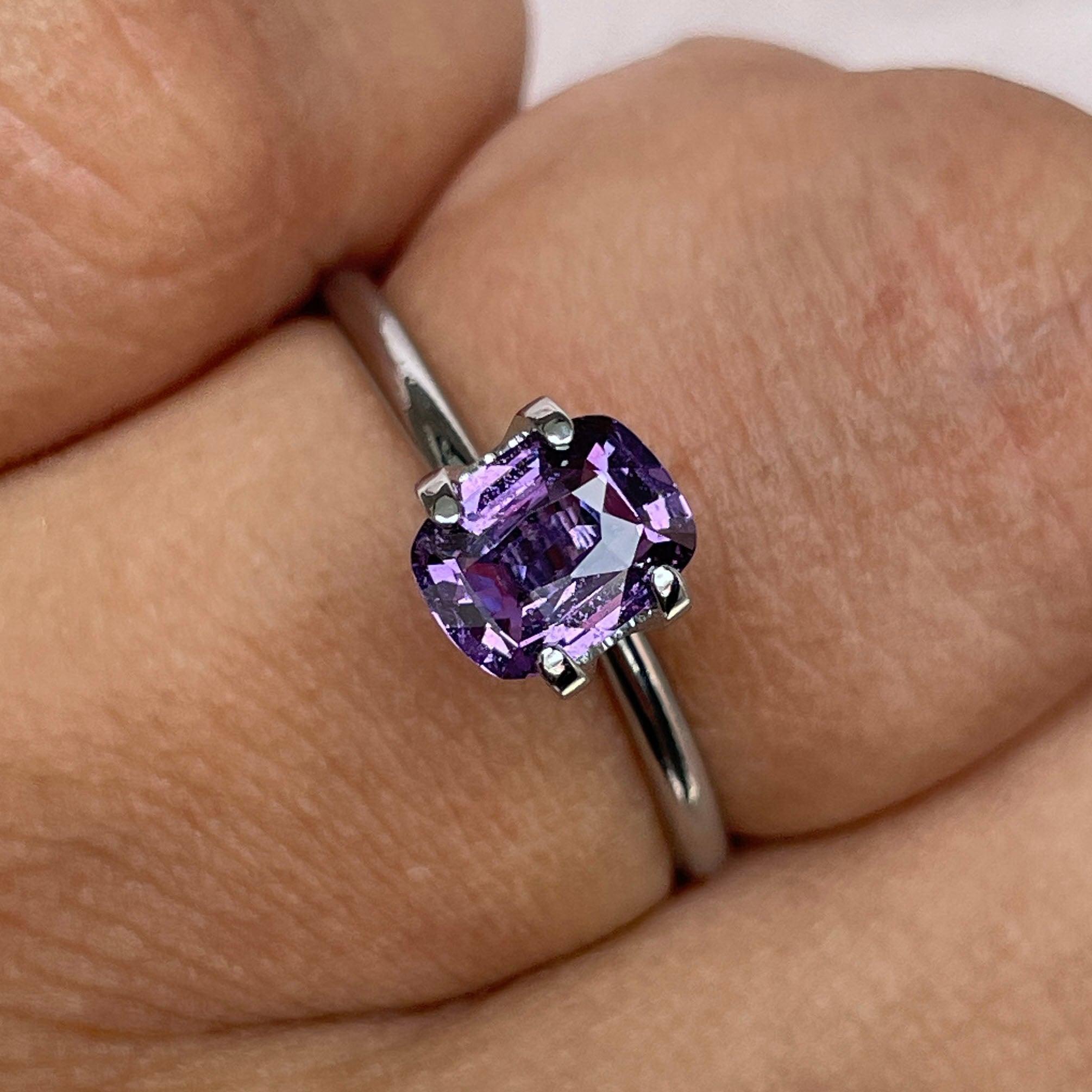 violet sapphire gemstone