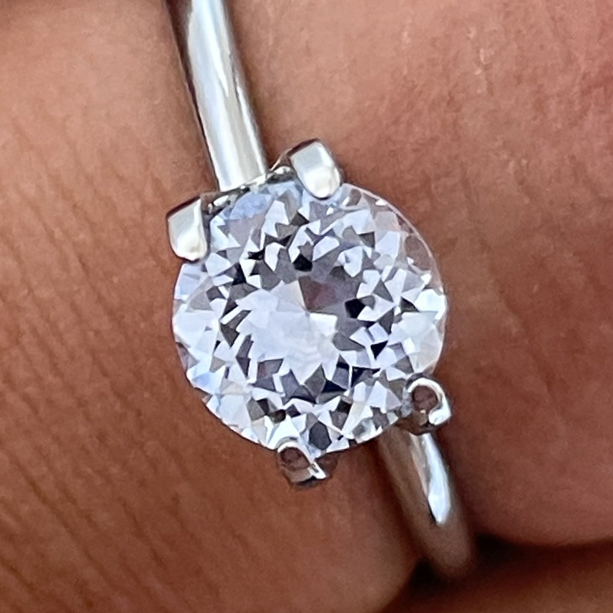 Natural Ceylon Pale Blue Sapphire 1.30 Ct round cut loose gemstone from NASHGEMS, ideal for engagement rings.