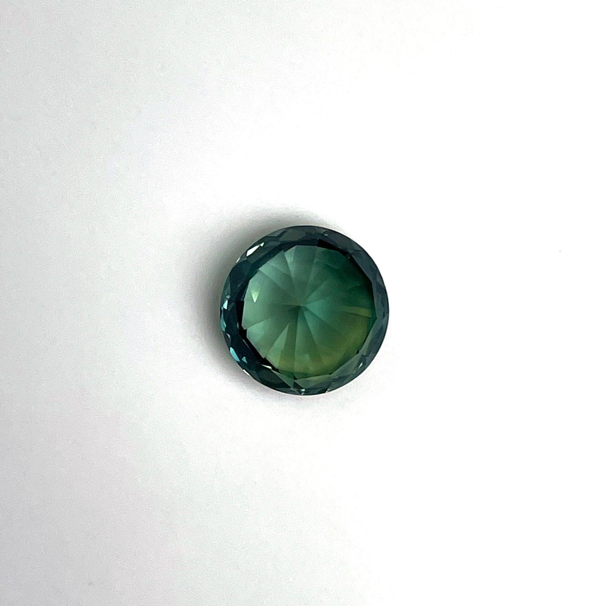 2.22 carat Teal/ Parti Sapphire is well cut to bring out the best colour and luster, - NASHGEMS